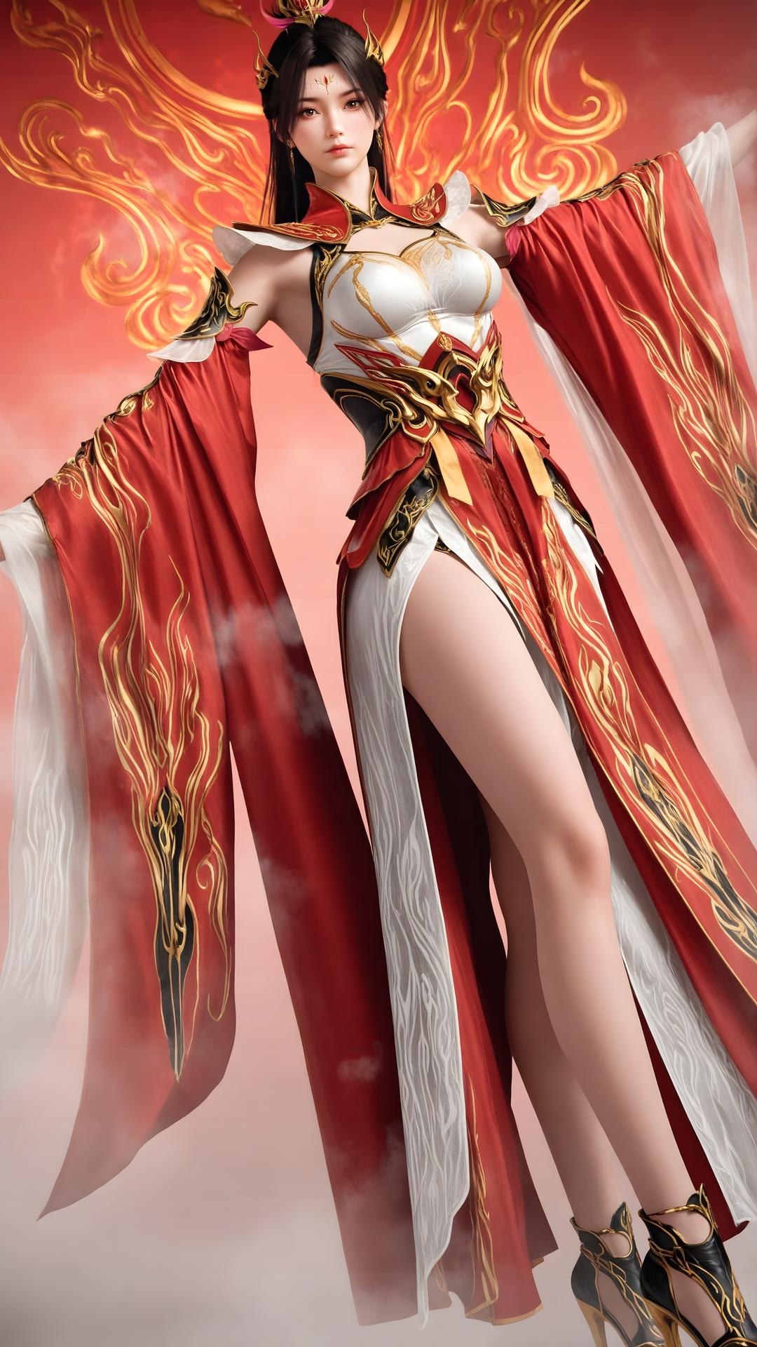 AI Generated Anime Girl - The Great Ruler Xiao Xiao ถุงน่องขาว 70P