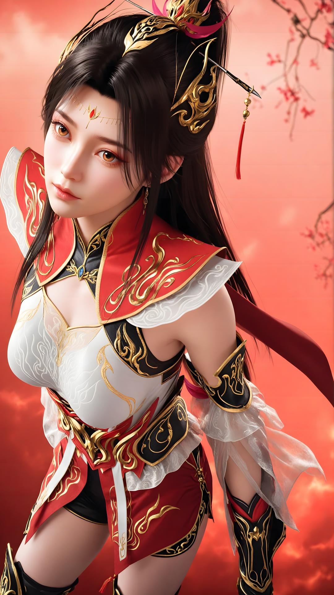 AI Generated Anime Girl - The Great Ruler Xiao Xiao ถุงน่องขาว 70P