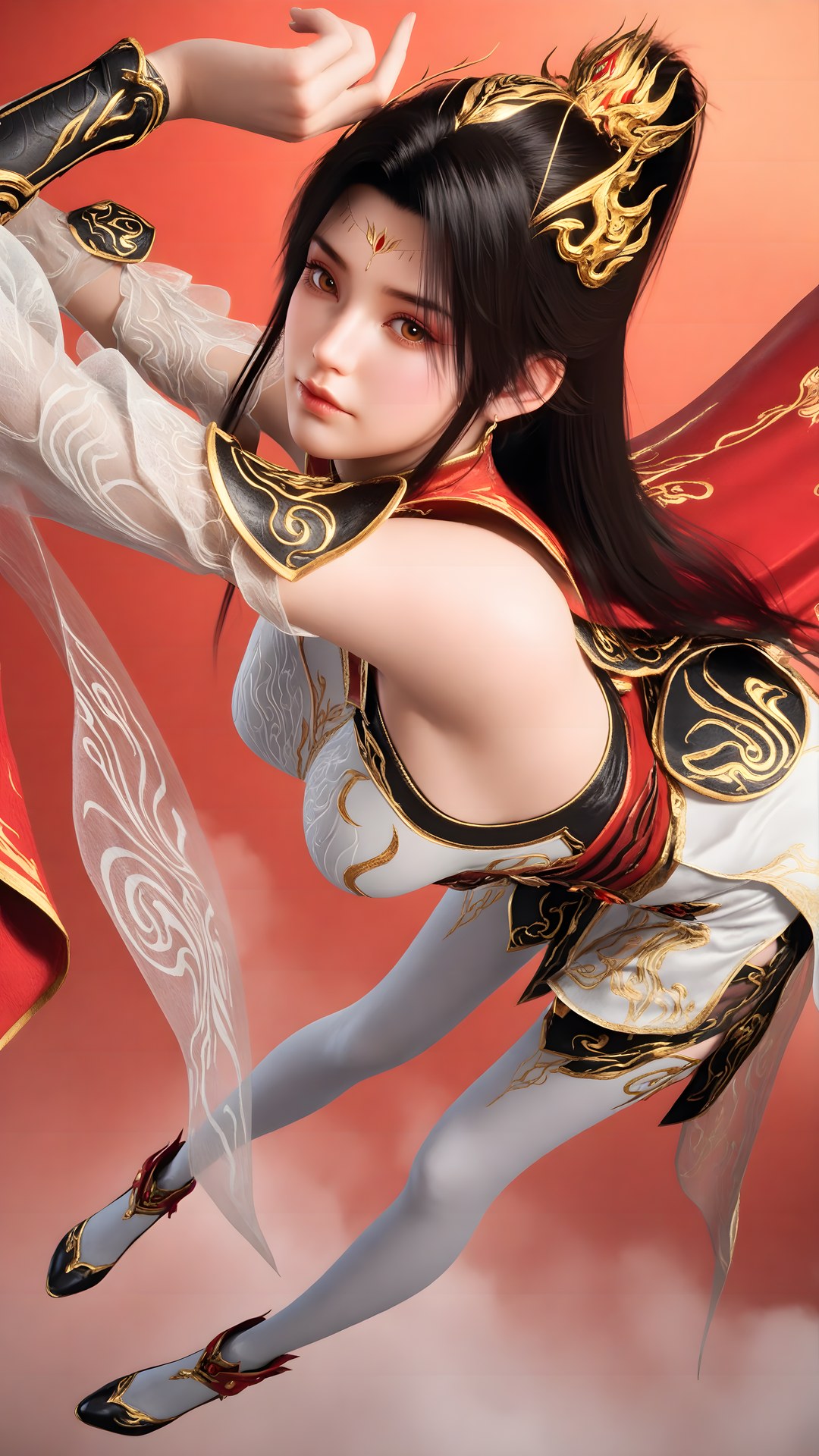 AI Generated Anime Girl - The Great Ruler Xiao Xiao ถุงน่องขาว 70P