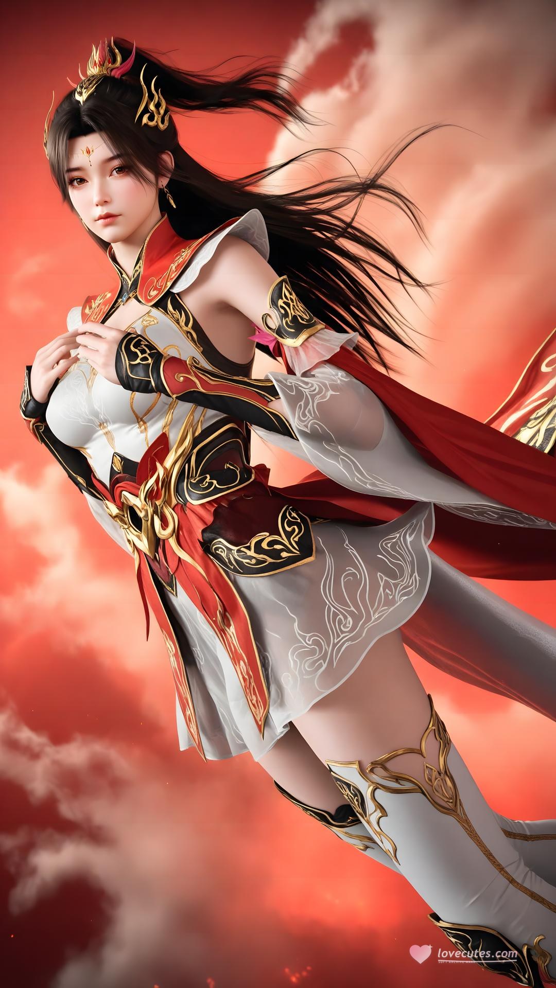 AI Generated Anime Girl - The Great Ruler Xiao Xiao ถุงน่องขาว 70P