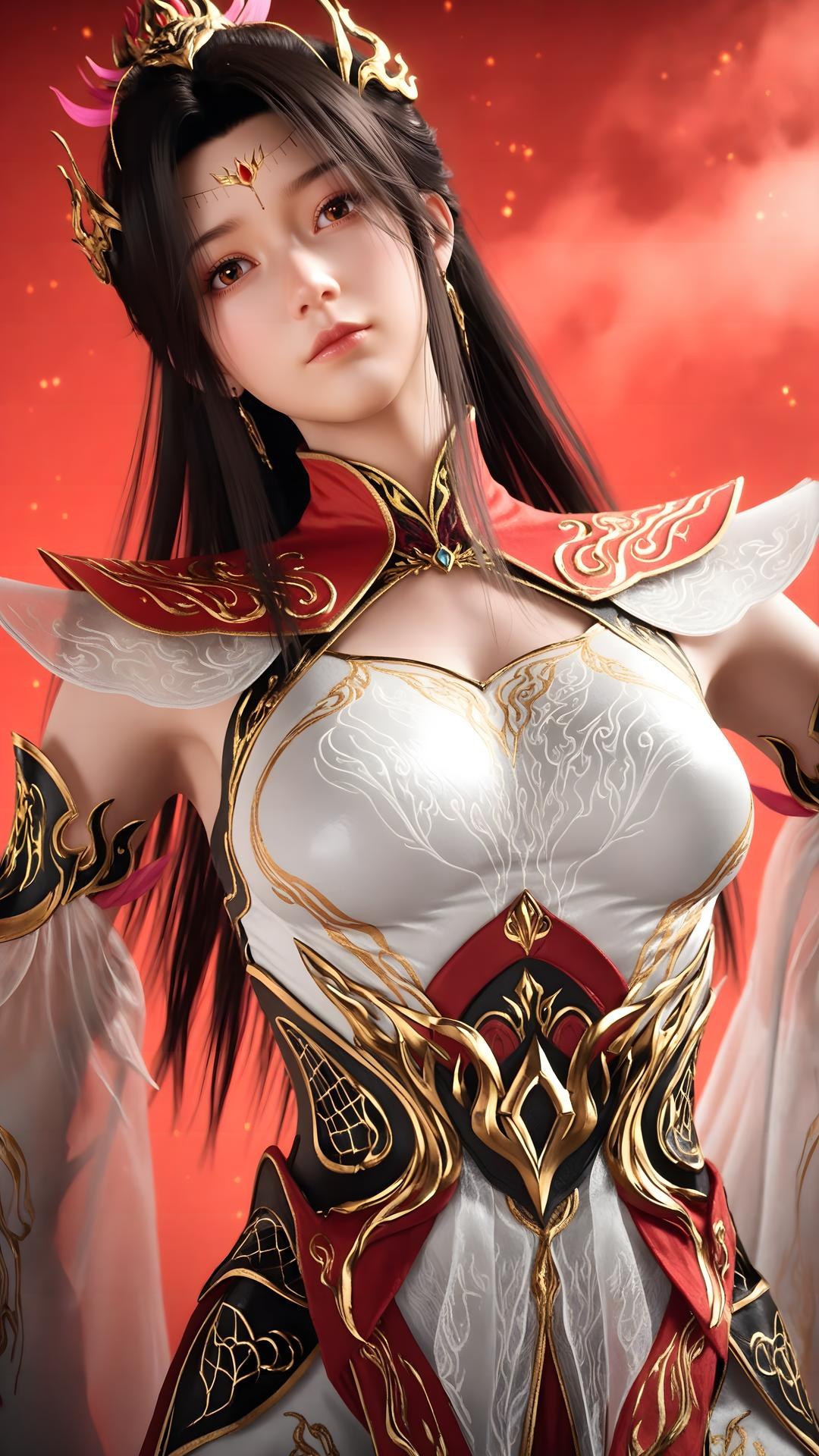 AI Generated Anime Girl - The Great Ruler Xiao Xiao ถุงน่องขาว 70P