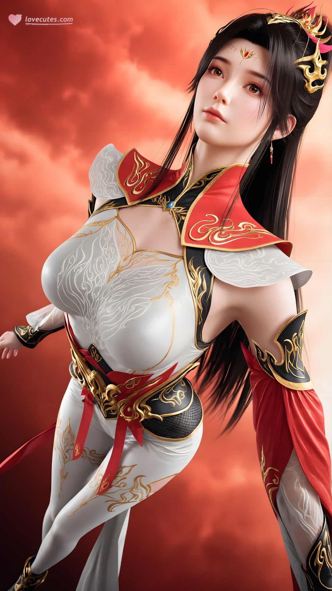 AI Generated Anime Girl - The Great Ruler Xiao Xiao ถุงน่องขาว 70P