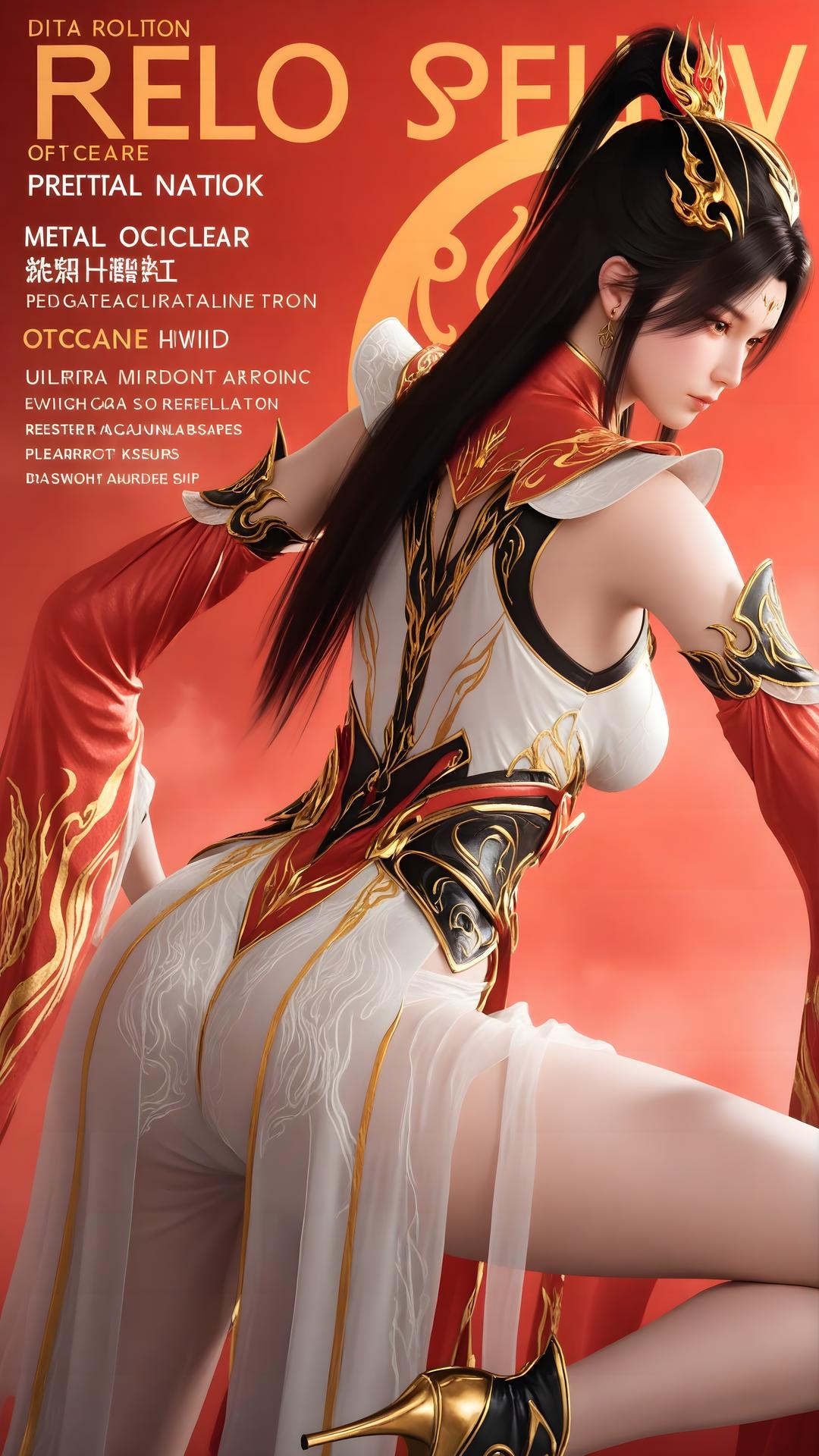 AI Generated Anime Girl - The Great Ruler Xiao Xiao White Stockings Gallery 70P