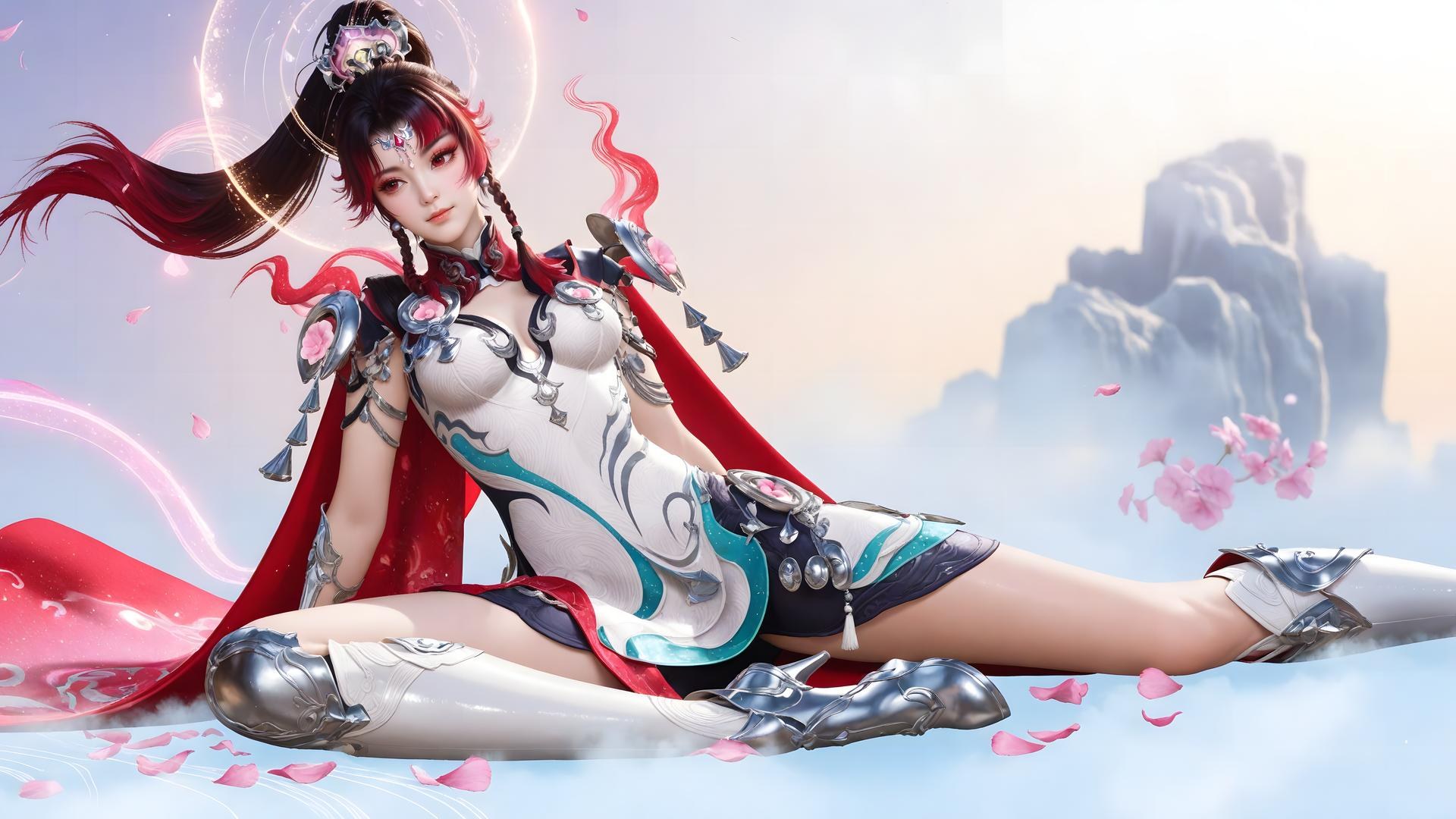 AI Generated Anime Girl - 神驥 雲纓 メカスーツ キャラクター画像集 68P