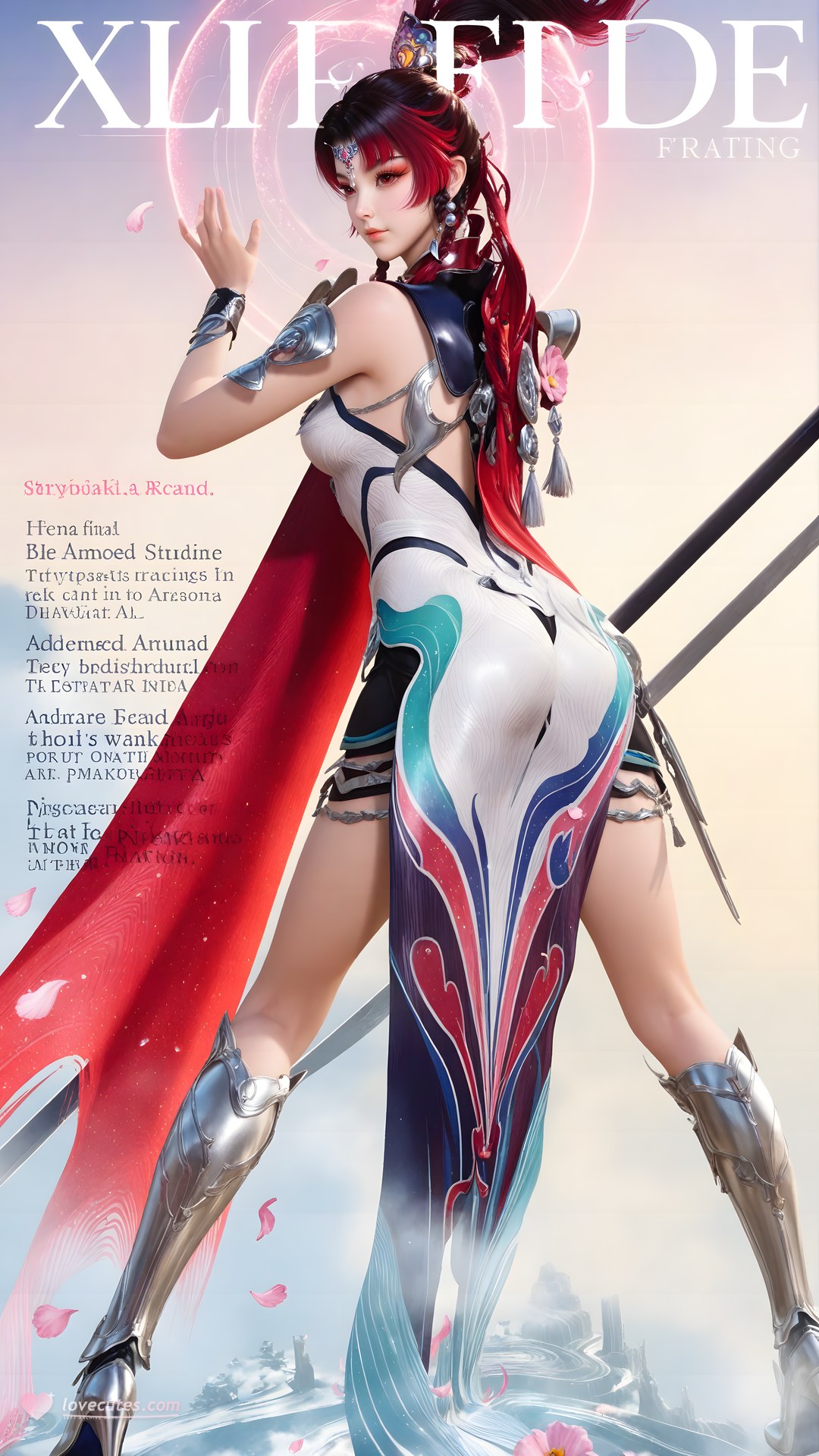 AI Generated Anime Girl - Shenji Yunying bodysuit cơ giáp 68P