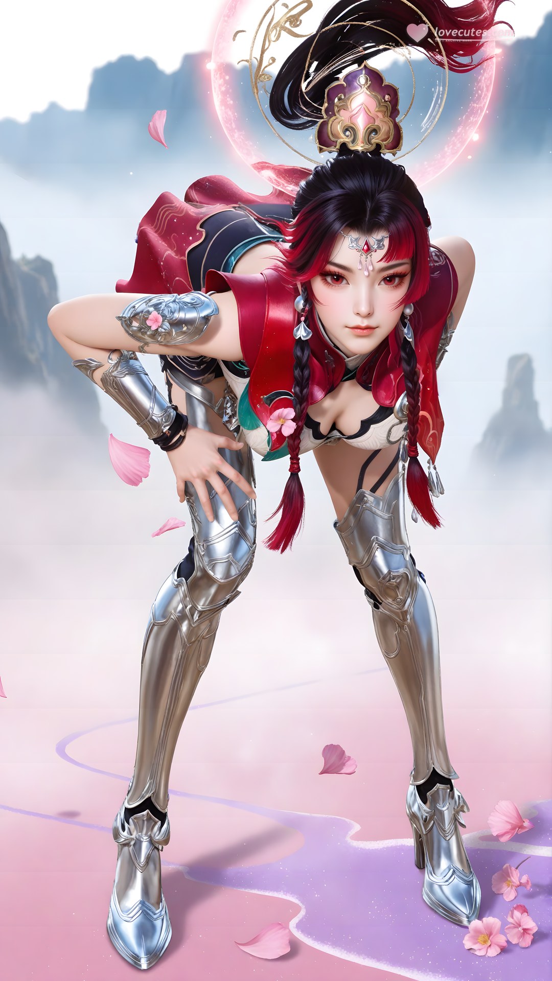 AI Generated Anime Girl - Shenji Yunying bodysuit cơ giáp 68P