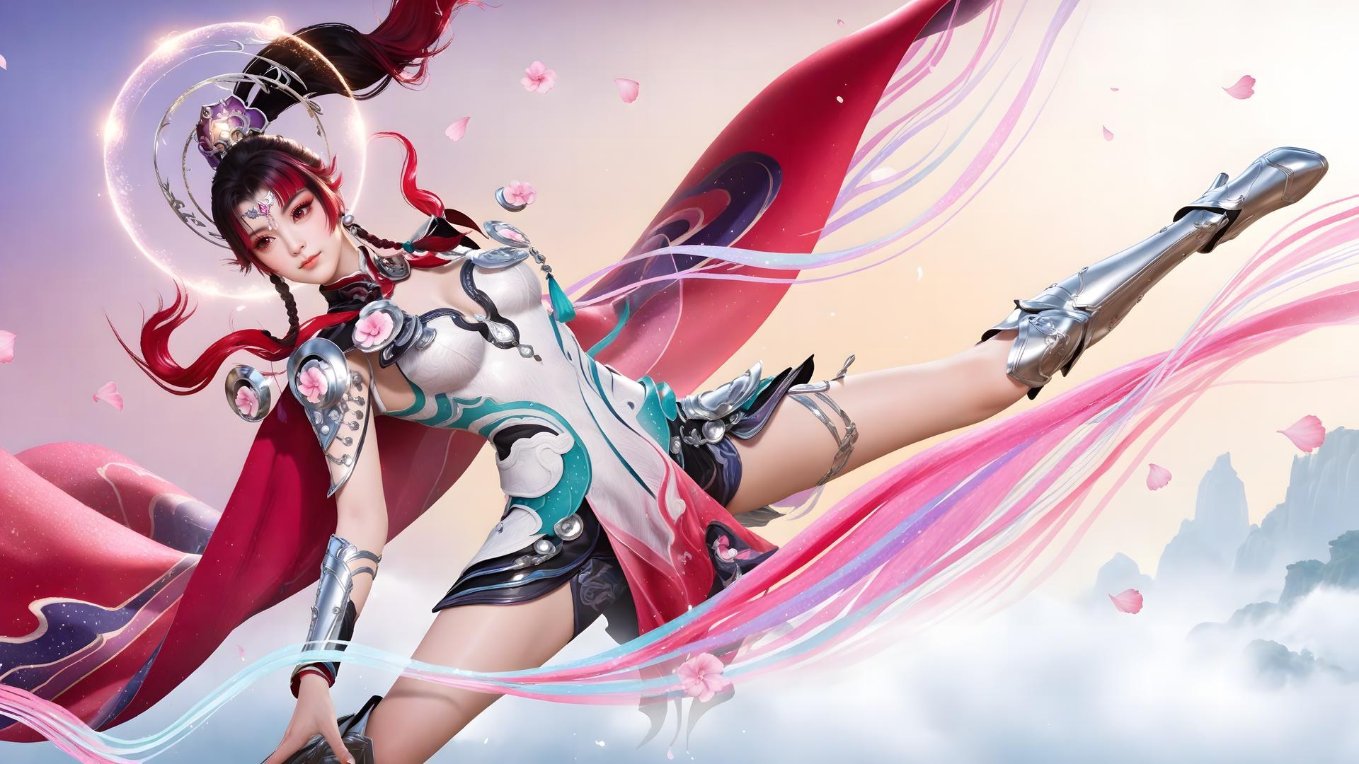 AI Generated Anime Girl - 神驥 雲纓 メカスーツ キャラクター画像集 68P