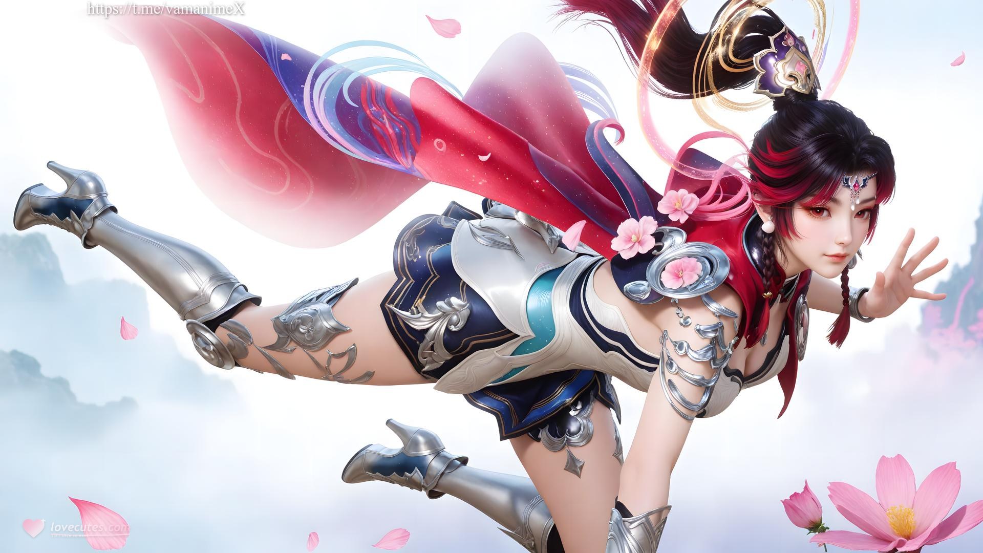 AI Generated Anime Girl - 神驥 雲纓 メカスーツ キャラクター画像集 68P