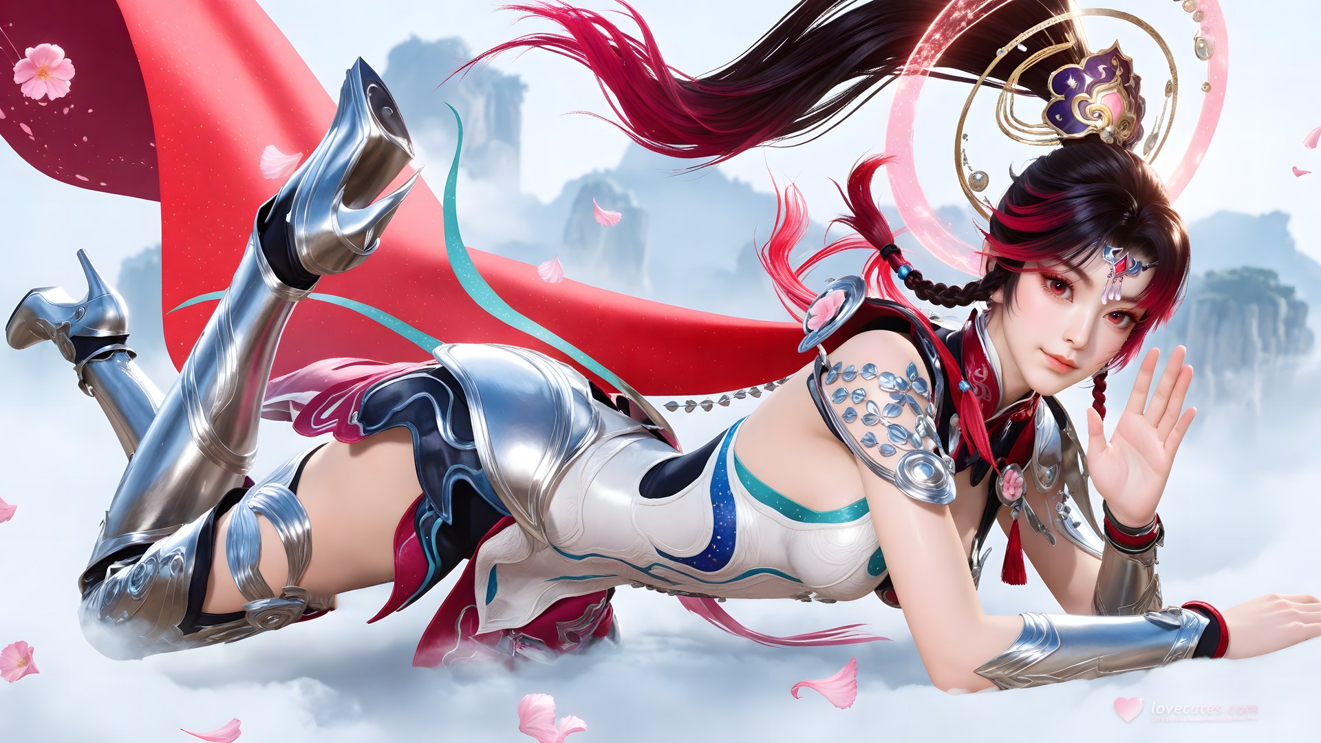 AI Generated Anime Girl - 神驥 雲纓 メカスーツ キャラクター画像集 68P