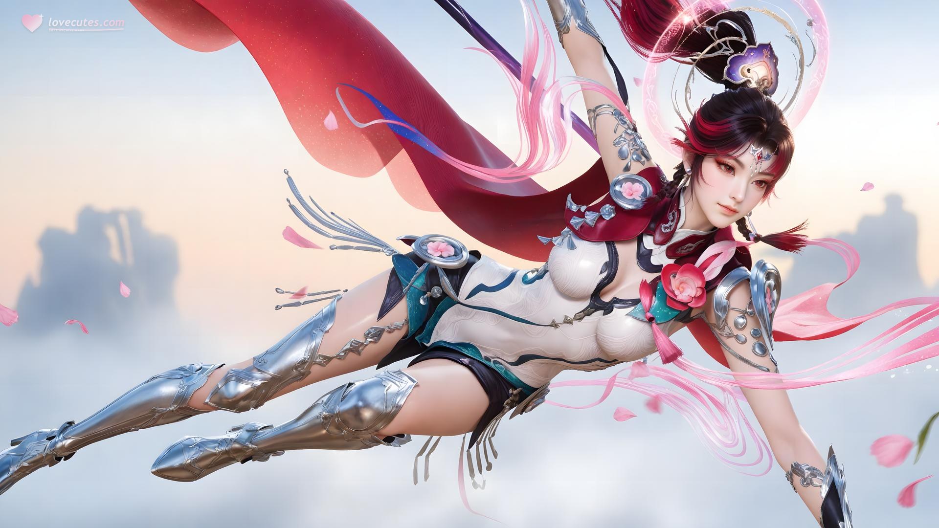 AI Generated Anime Girl - 神驥 雲纓 メカスーツ キャラクター画像集 68P