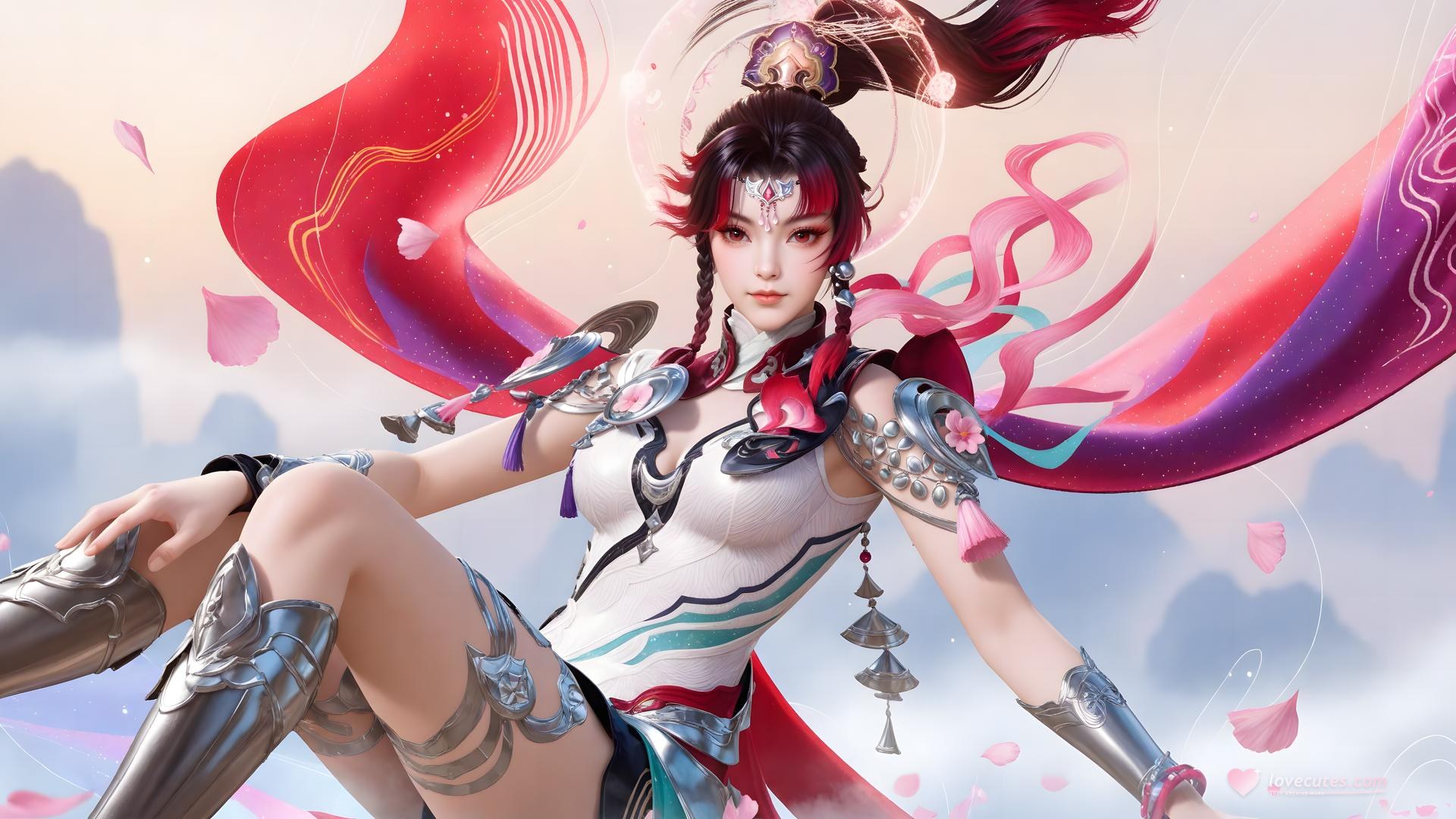 AI Generated Anime Girl - 神驥 雲纓 メカスーツ キャラクター画像集 68P