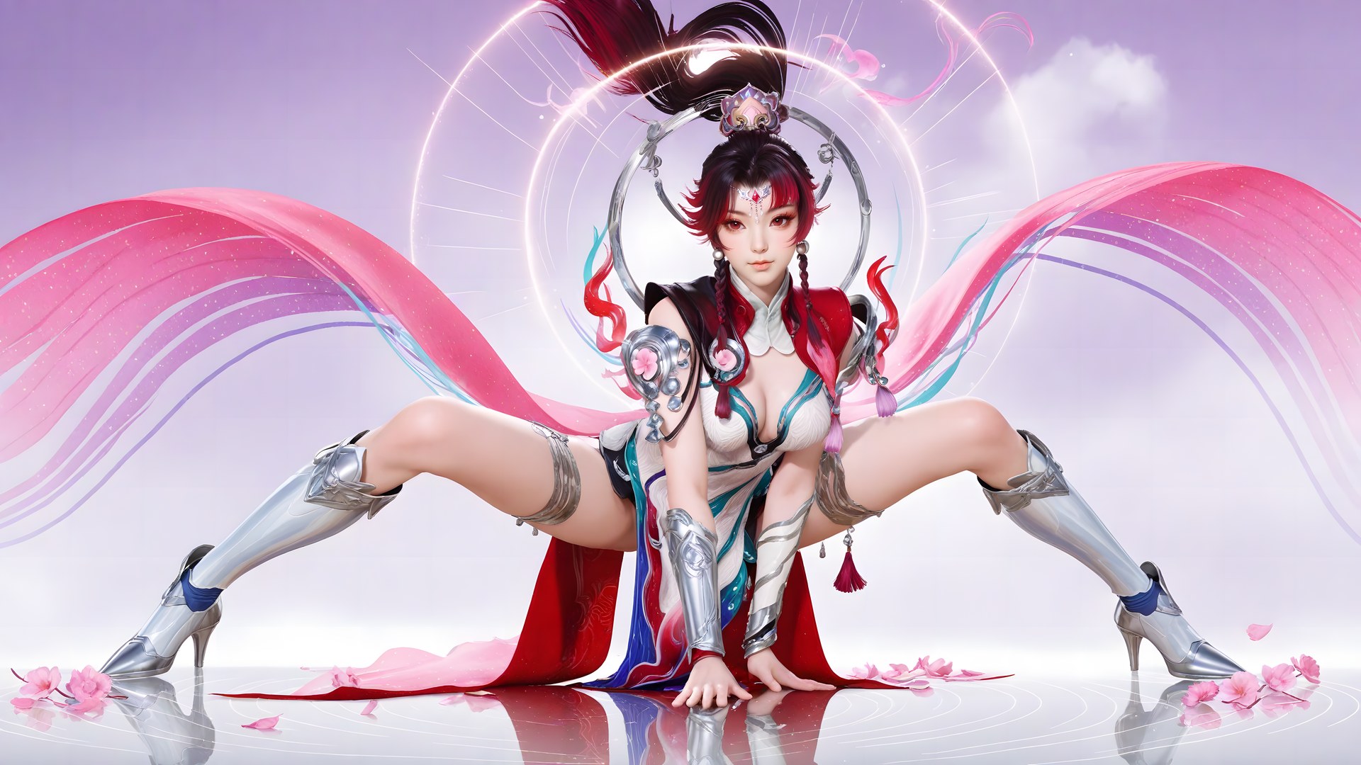 AI Generated Anime Girl - 神驥 雲纓 メカスーツ キャラクター画像集 68P