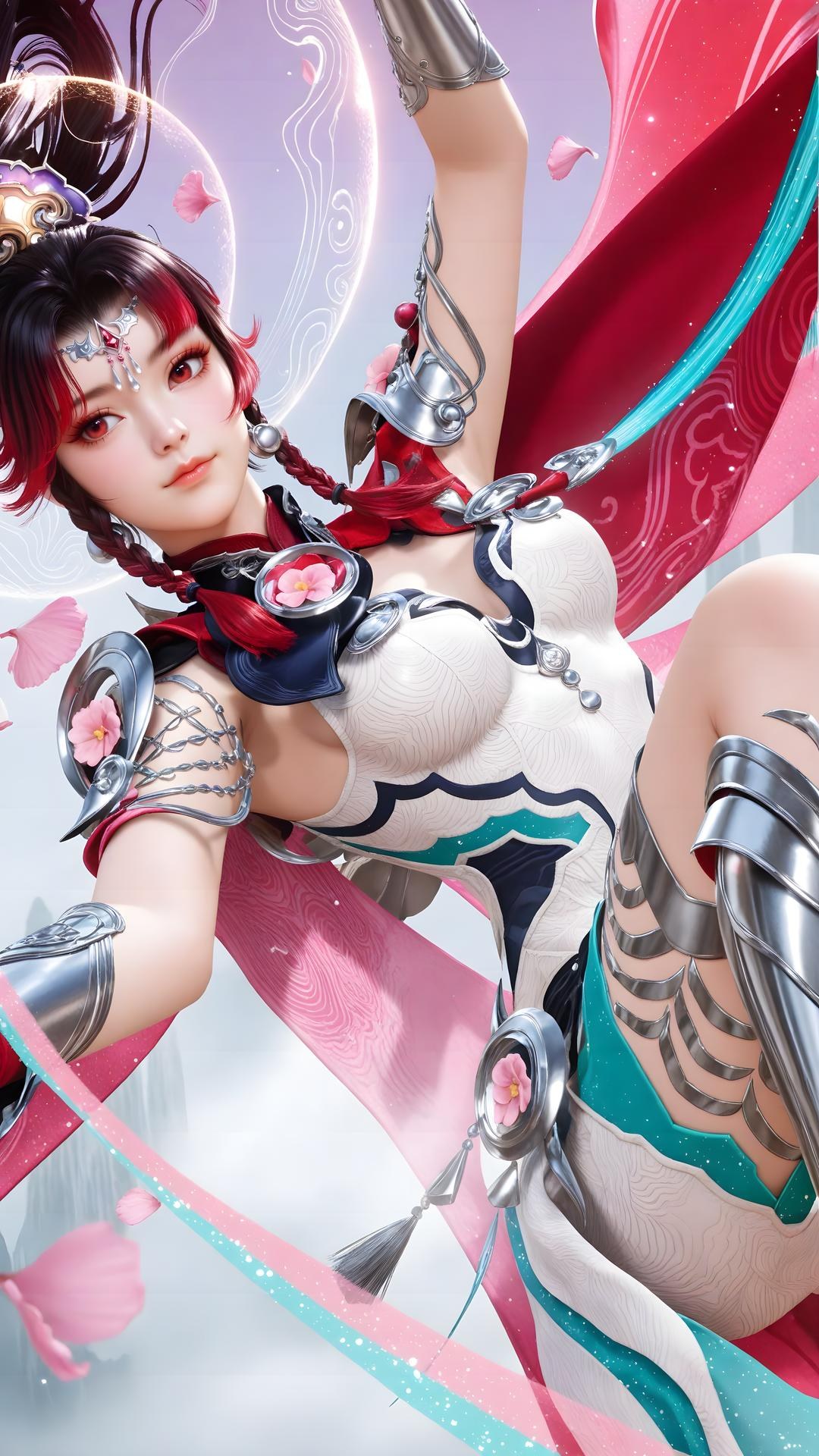 AI Generated Anime Girl - 神驥 雲纓 メカスーツ キャラクター画像集 68P