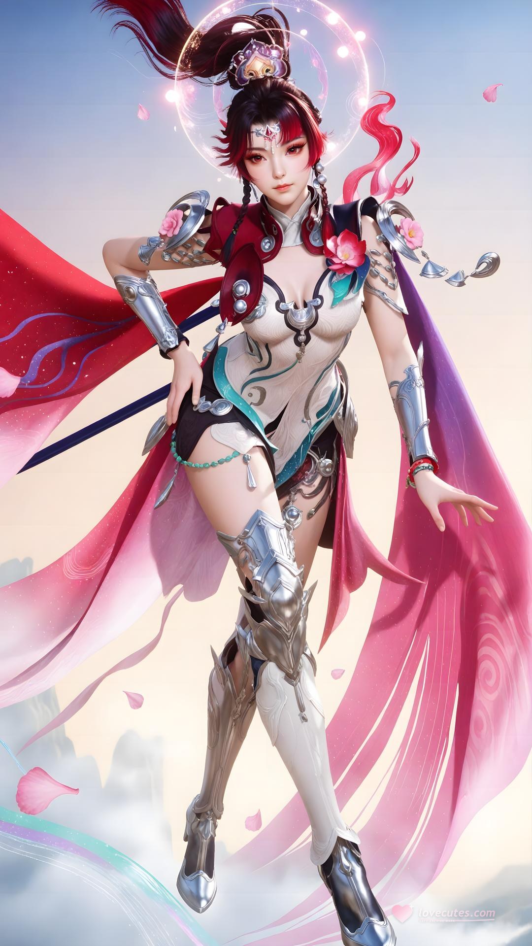 AI Generated Anime Girl - 神驥 雲纓 メカスーツ キャラクター画像集 68P