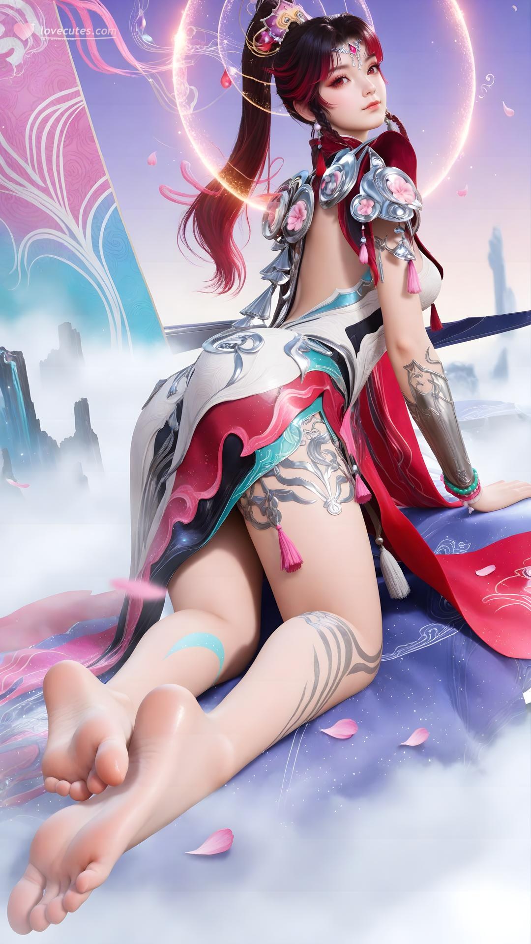 AI Generated Anime Girl - 神驥 雲纓 メカスーツ キャラクター画像集 68P