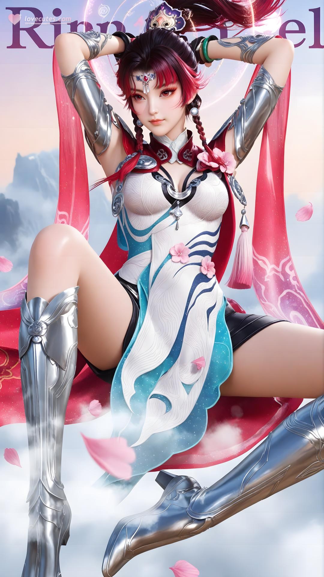 AI Generated Anime Girl - Shenji Yunying Mecha Bodysuit Character Gallery 68P