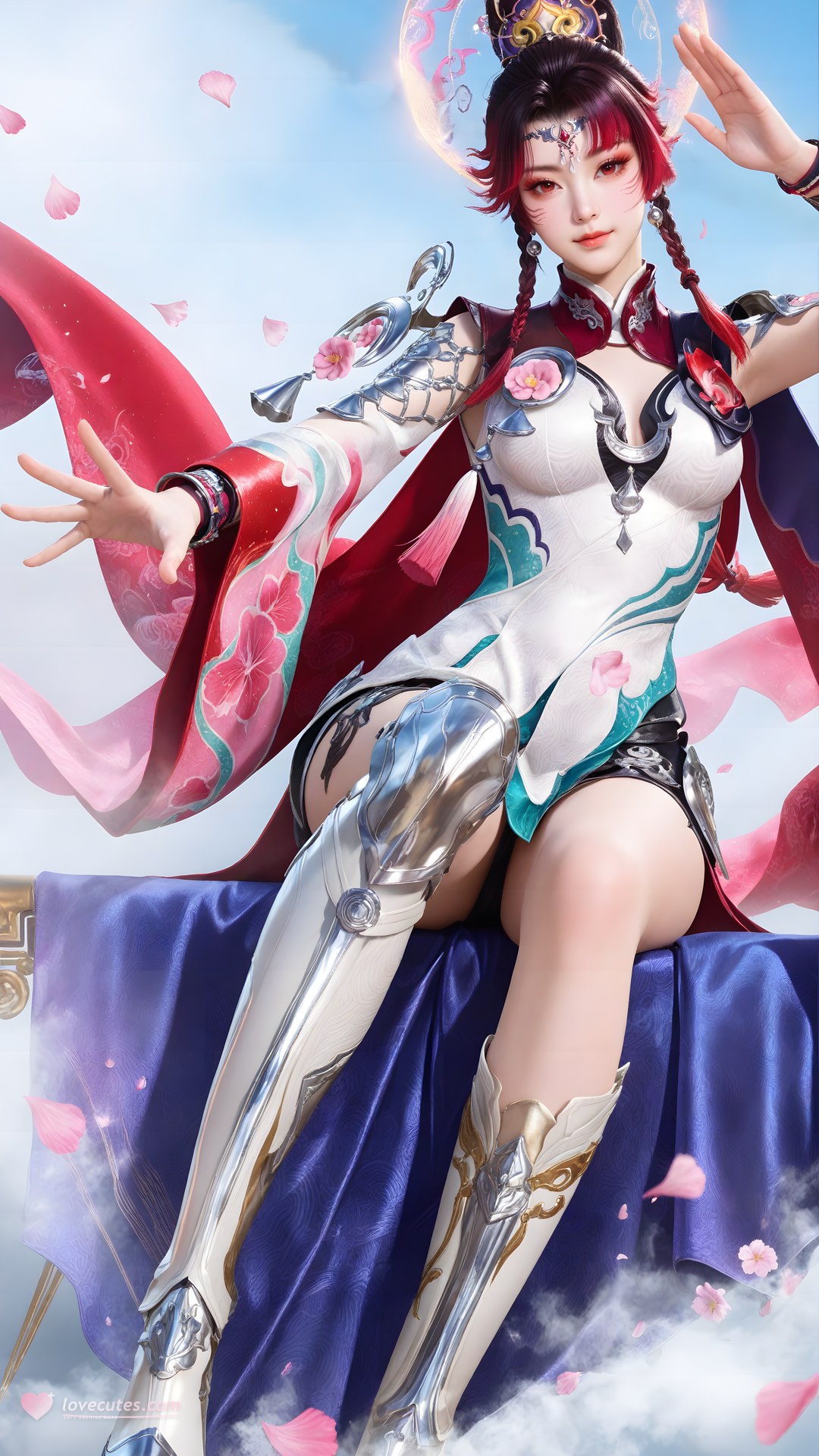 AI Generated Anime Girl - Shenji Yunying Mecha Bodysuit Character Gallery 68P
