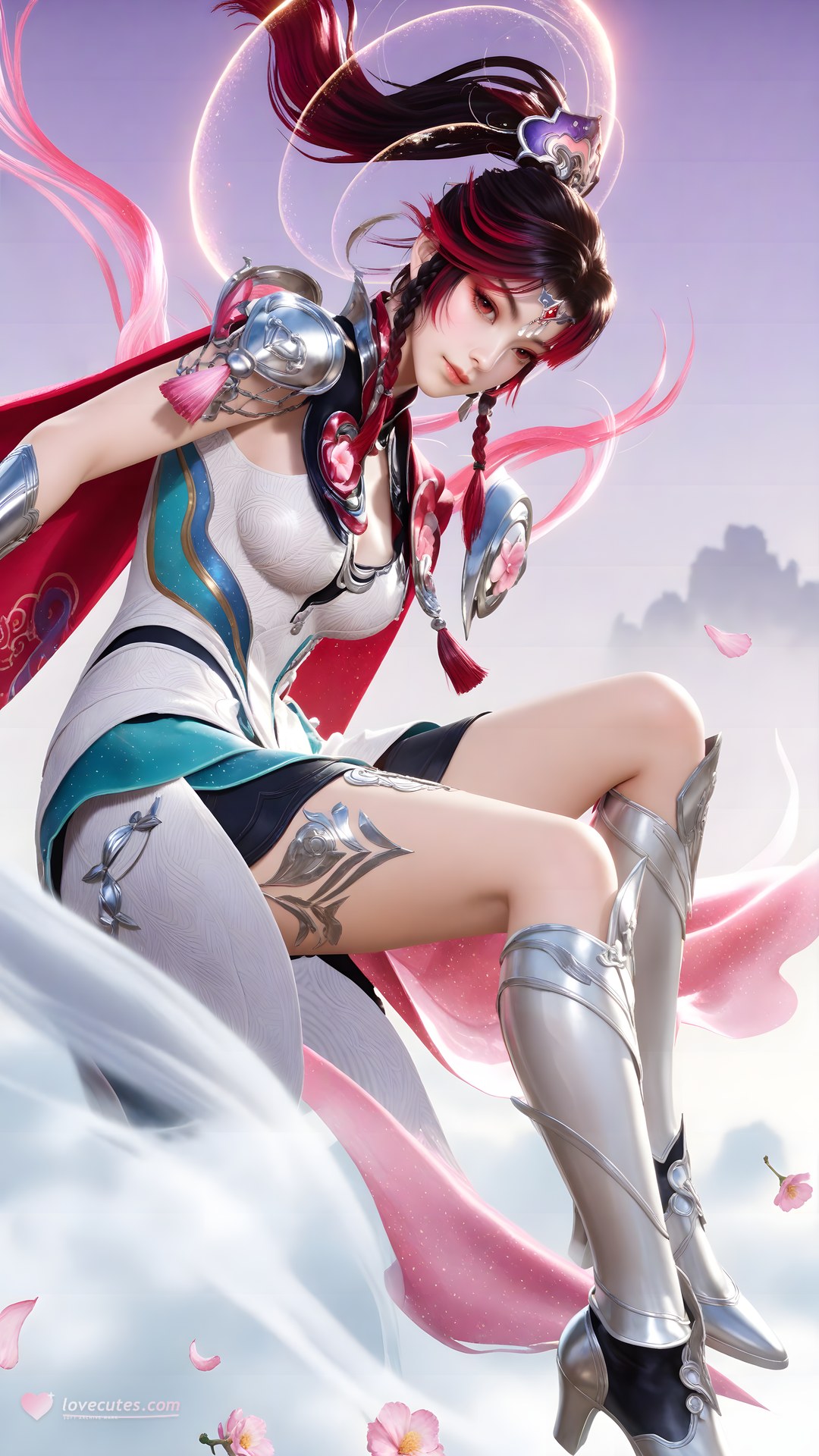 AI Generated Anime Girl - Shenji Yunying Mecha Bodysuit Character Gallery 68P
