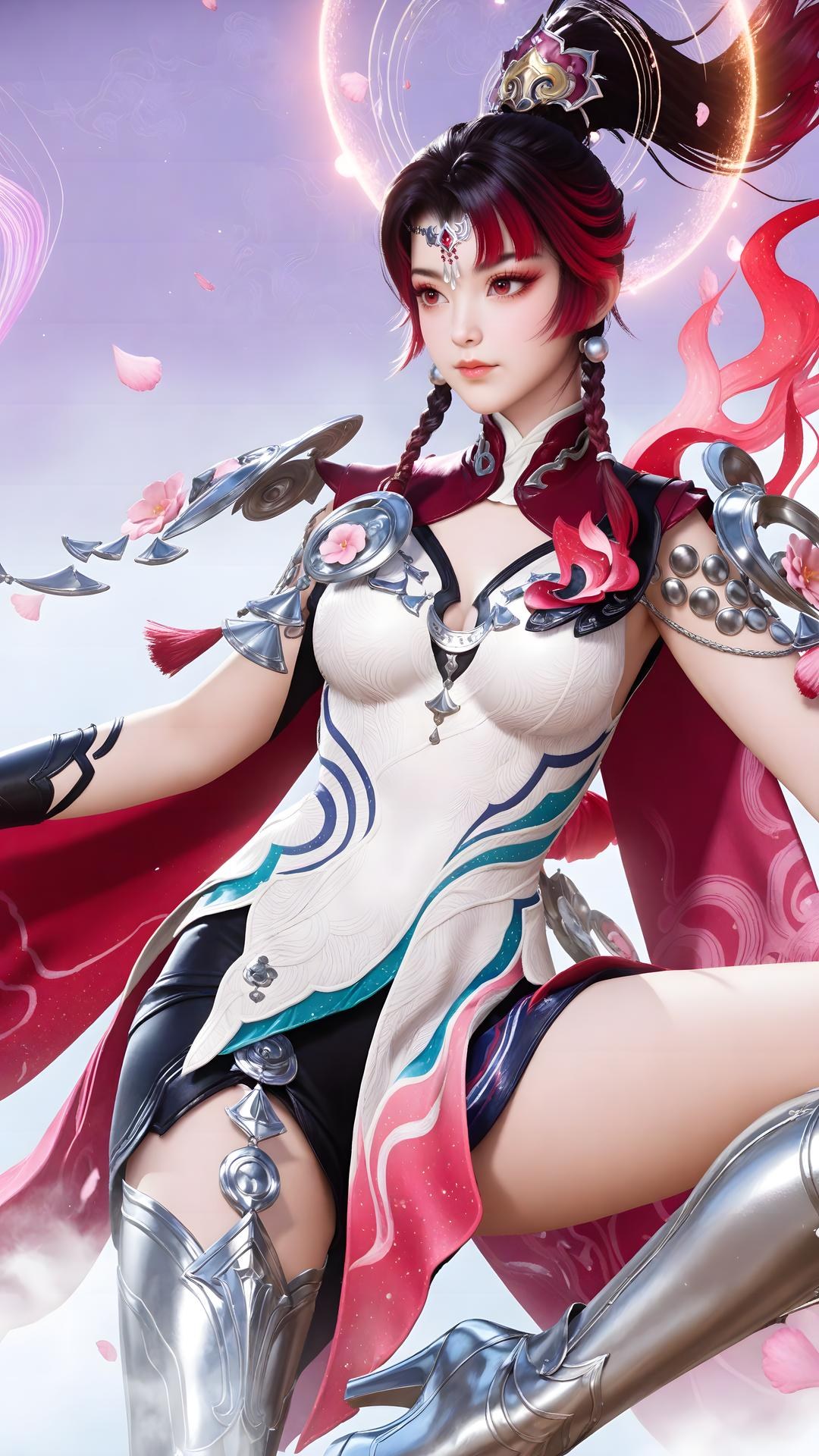 AI Generated Anime Girl - Shenji Yunying Mecha Bodysuit Character Gallery 68P