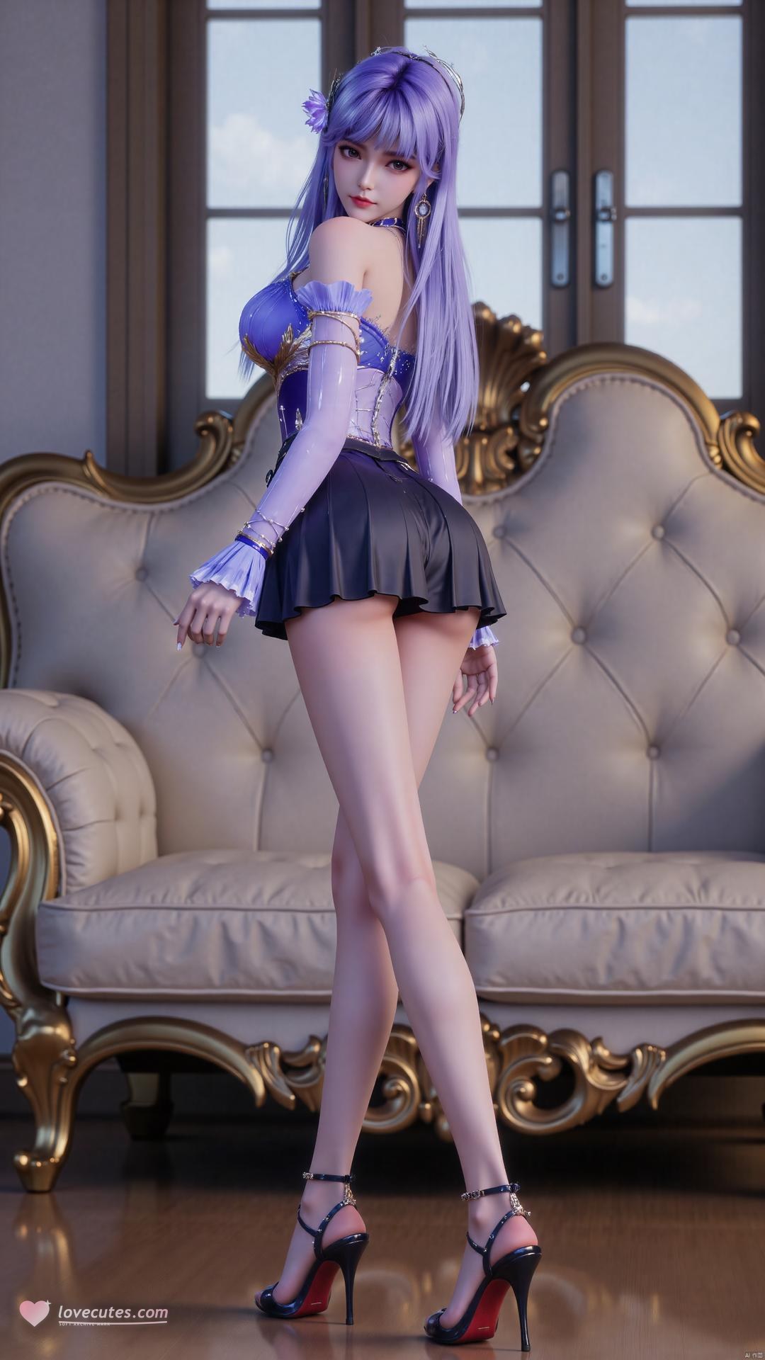 AI Generated Anime Girl - 神印王座 聖采児 制服黒ストッキング画像集 72P