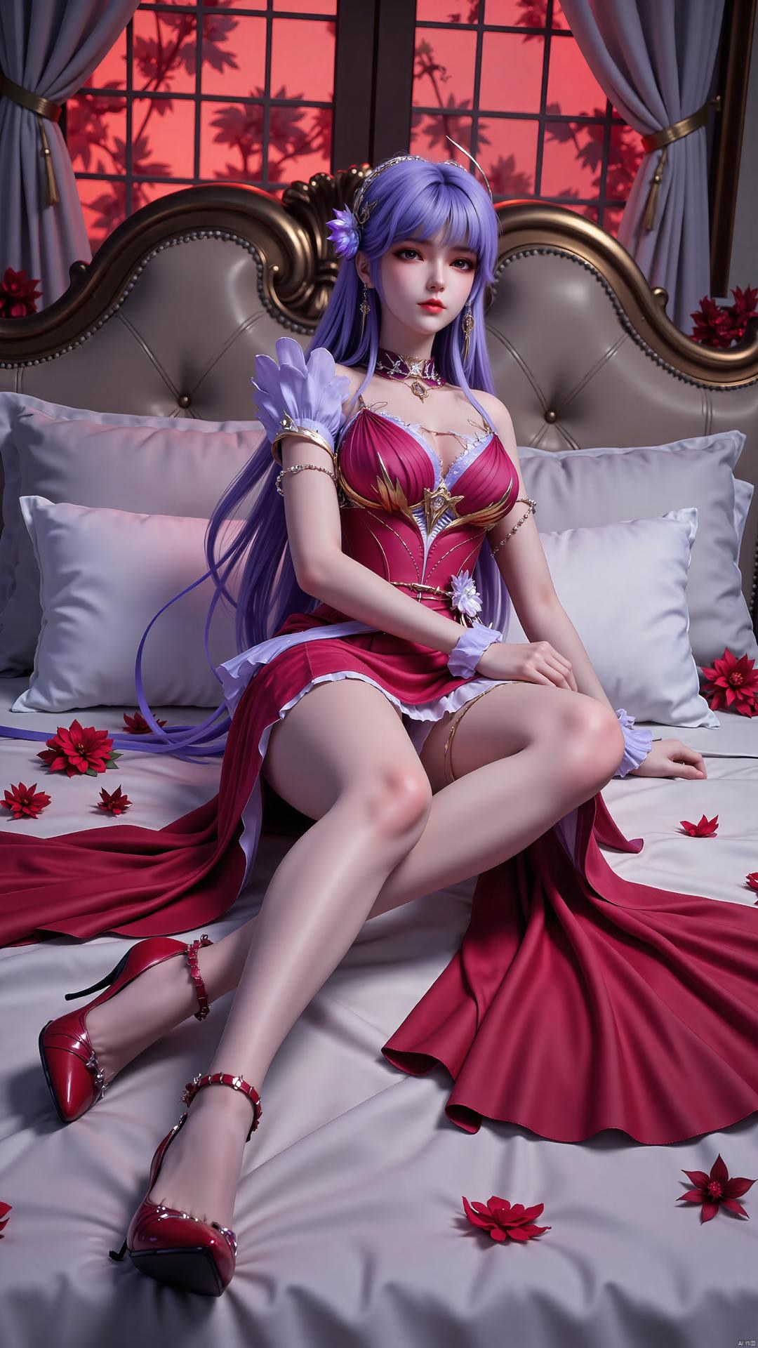 AI Generated Anime Girl - Throne of Seal Cai'er ยูนิฟอร์มถุงน่องดำ 72P