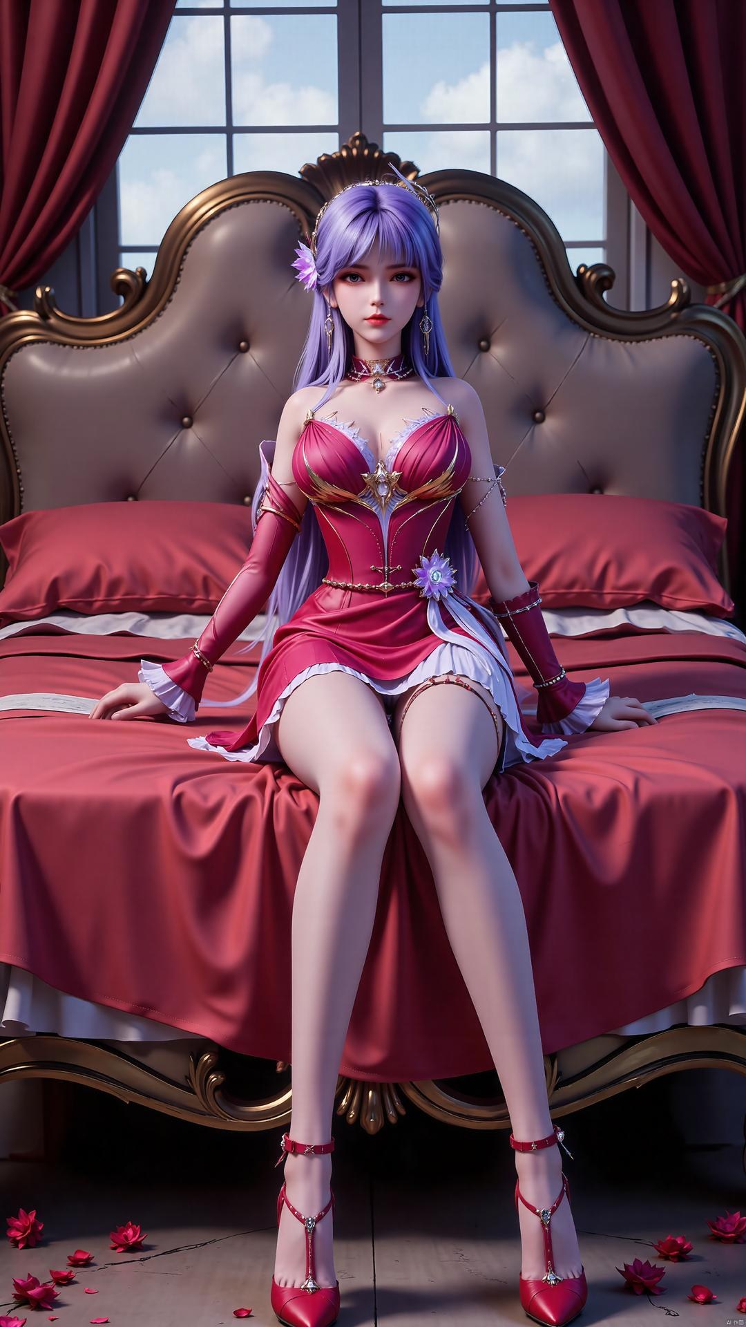 AI Generated Anime Girl - Throne of Seal Cai'er ยูนิฟอร์มถุงน่องดำ 72P