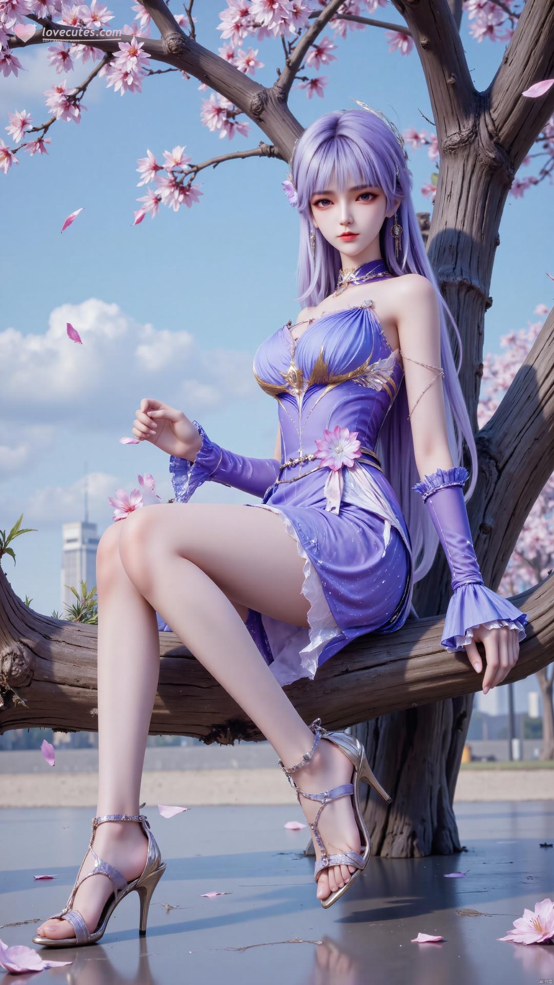 AI Generated Anime Girl - Throne of Seal Cai'er ยูนิฟอร์มถุงน่องดำ 72P