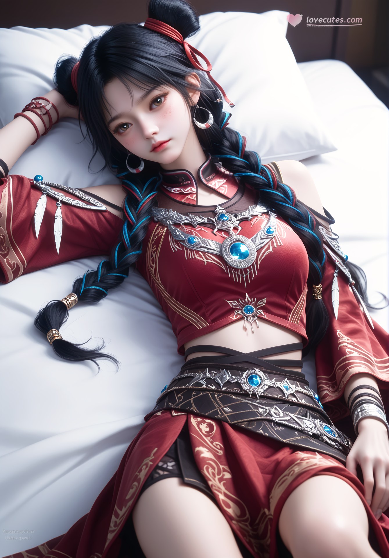 AI Nudes - 择天记 白落衡：红衣双丸子头露穴圖集 105P