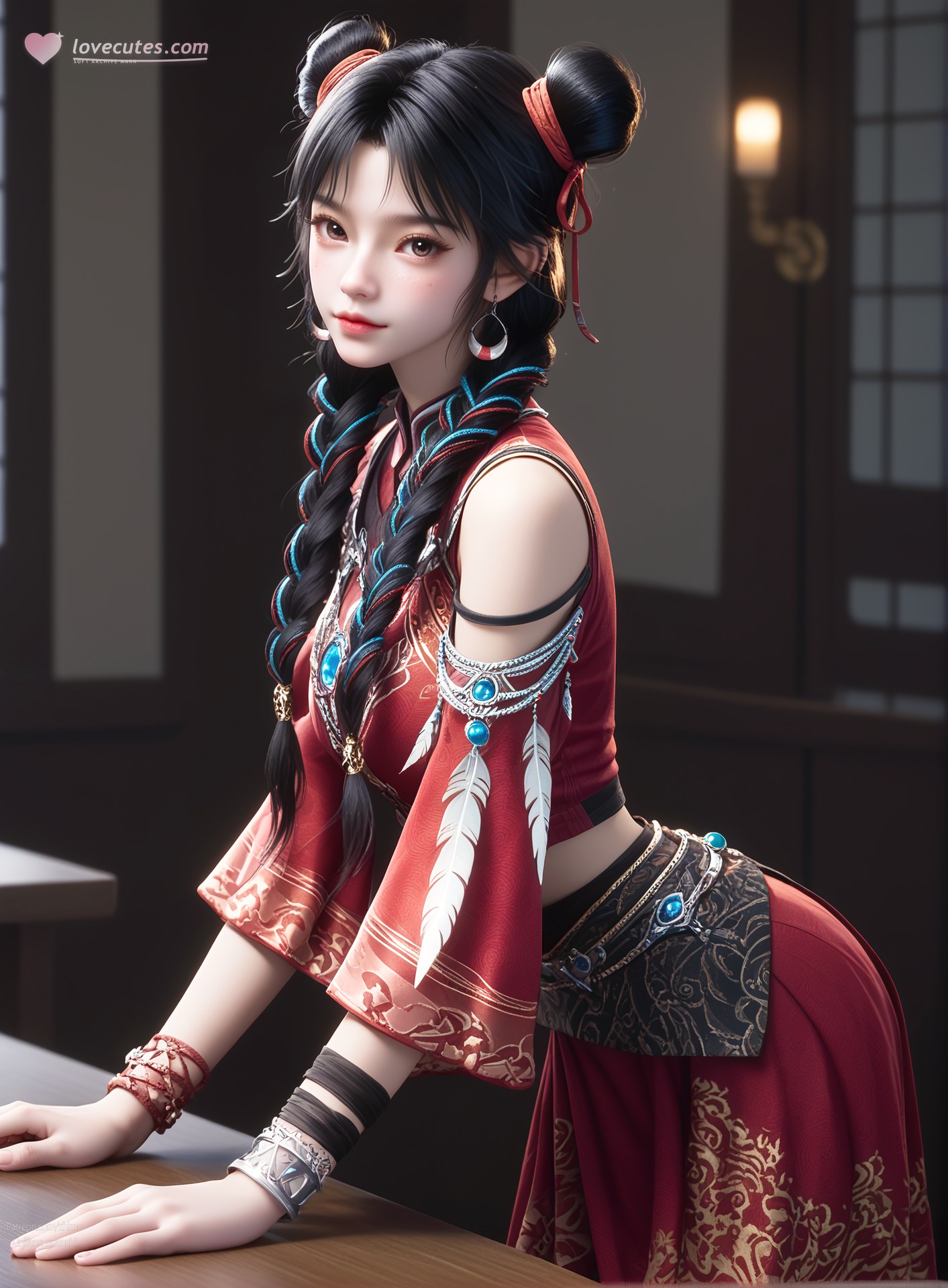 AI Nudes - 擇天記 白落衡 赤衣ツイン団子AIヌード画像集 105P