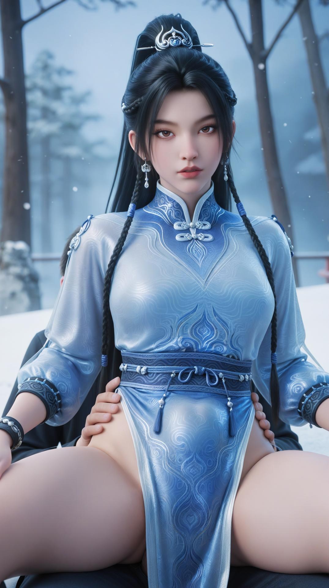 AI Porn - Ning Yao mùa hai trang phục xanh bộ ảnh người lớn AI 145P21V