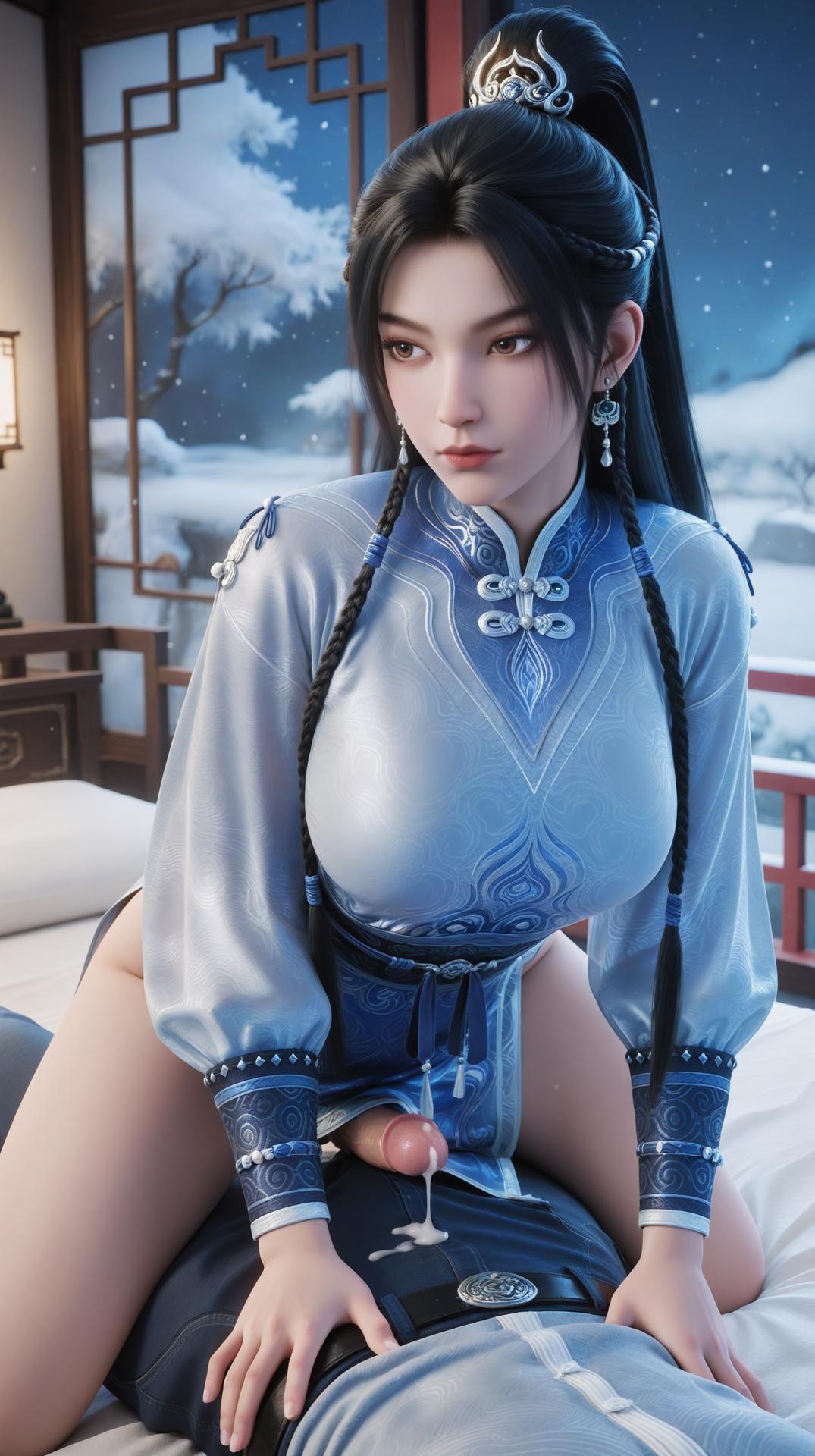 AI Porn - Ning Yao Season Two Blue Outfit Nude Adult Gallery 145P21V