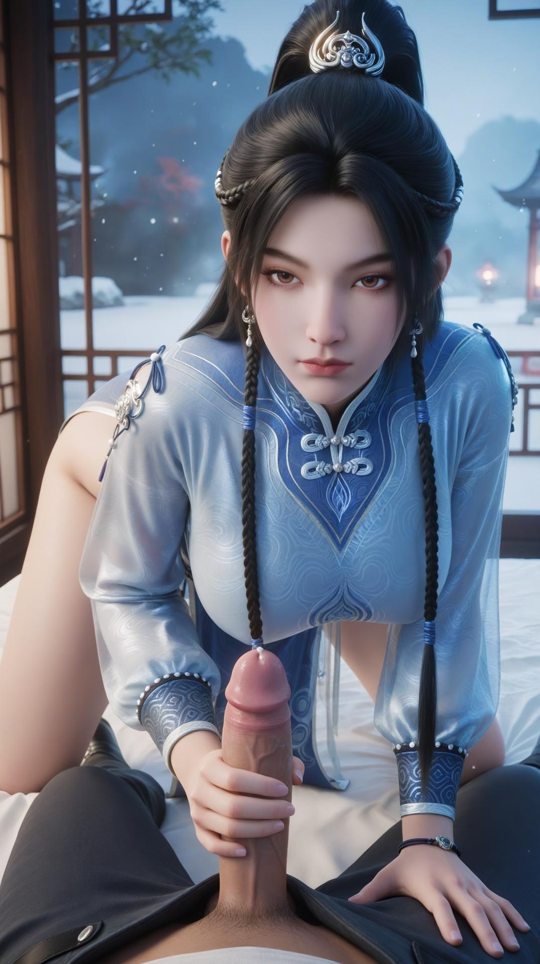 AI Porn - Ning Yao Season Two Blue Outfit Nude Adult Gallery 145P21V