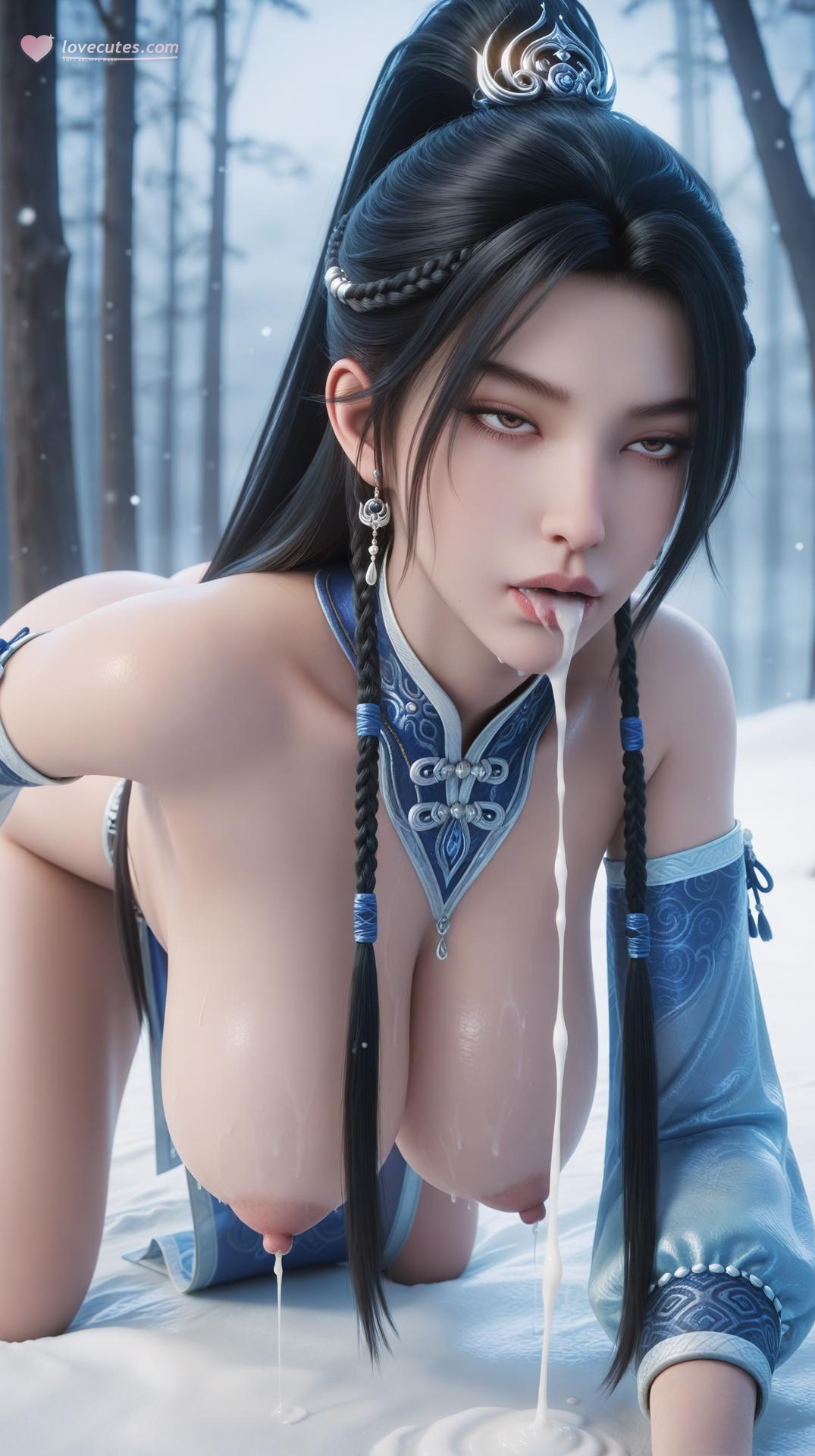 AI Porn - Ning Yao Season Two Blue Outfit Nude Adult Gallery 145P21V