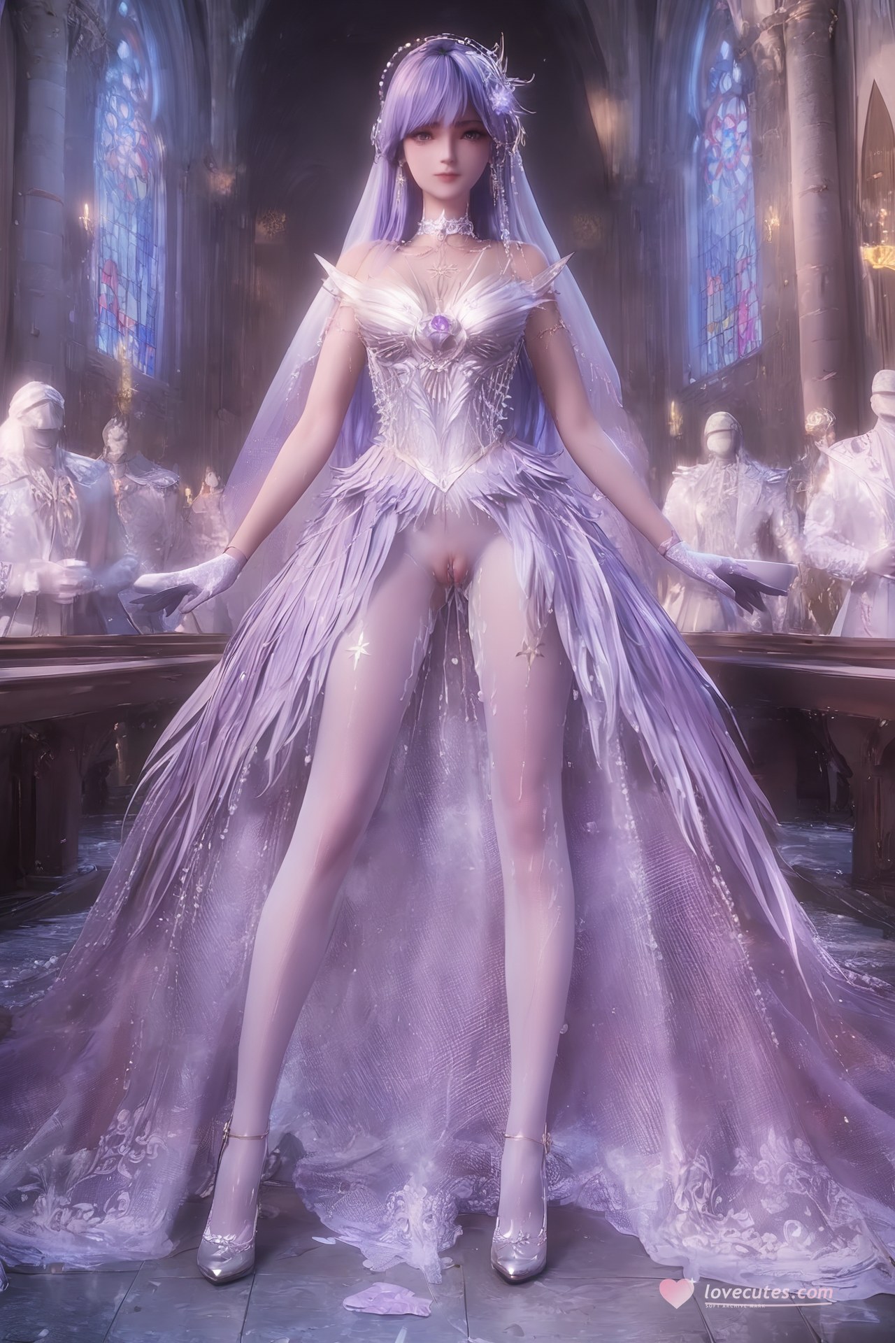 AI Porn - Throne of Seal Cai'er váy cưới tất trắng Part 1 250P