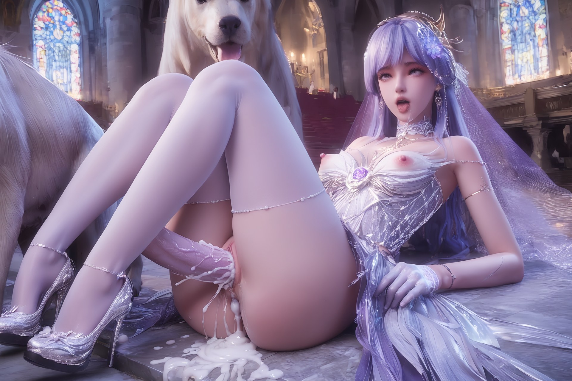 AI Porn - Throne of Seal Cai'er váy cưới tất trắng Part 1 250P