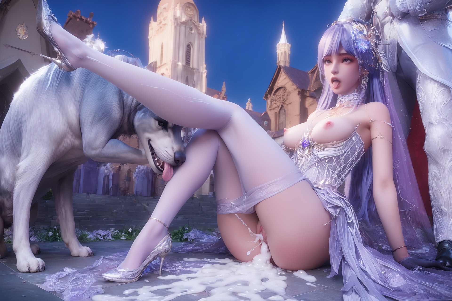 AI Porn - Throne of Seal Cai'er váy cưới tất trắng Part 1 250P