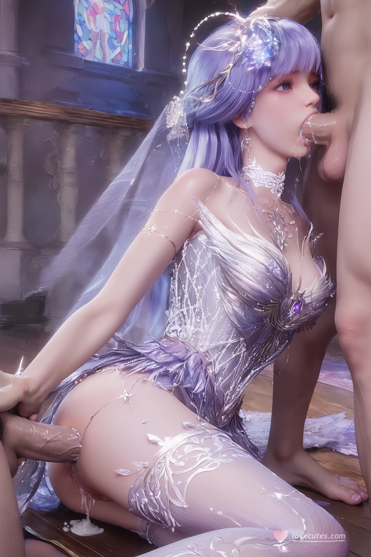 AI Porn - Throne of Seal Cai'er váy cưới tất trắng Part 1 250P