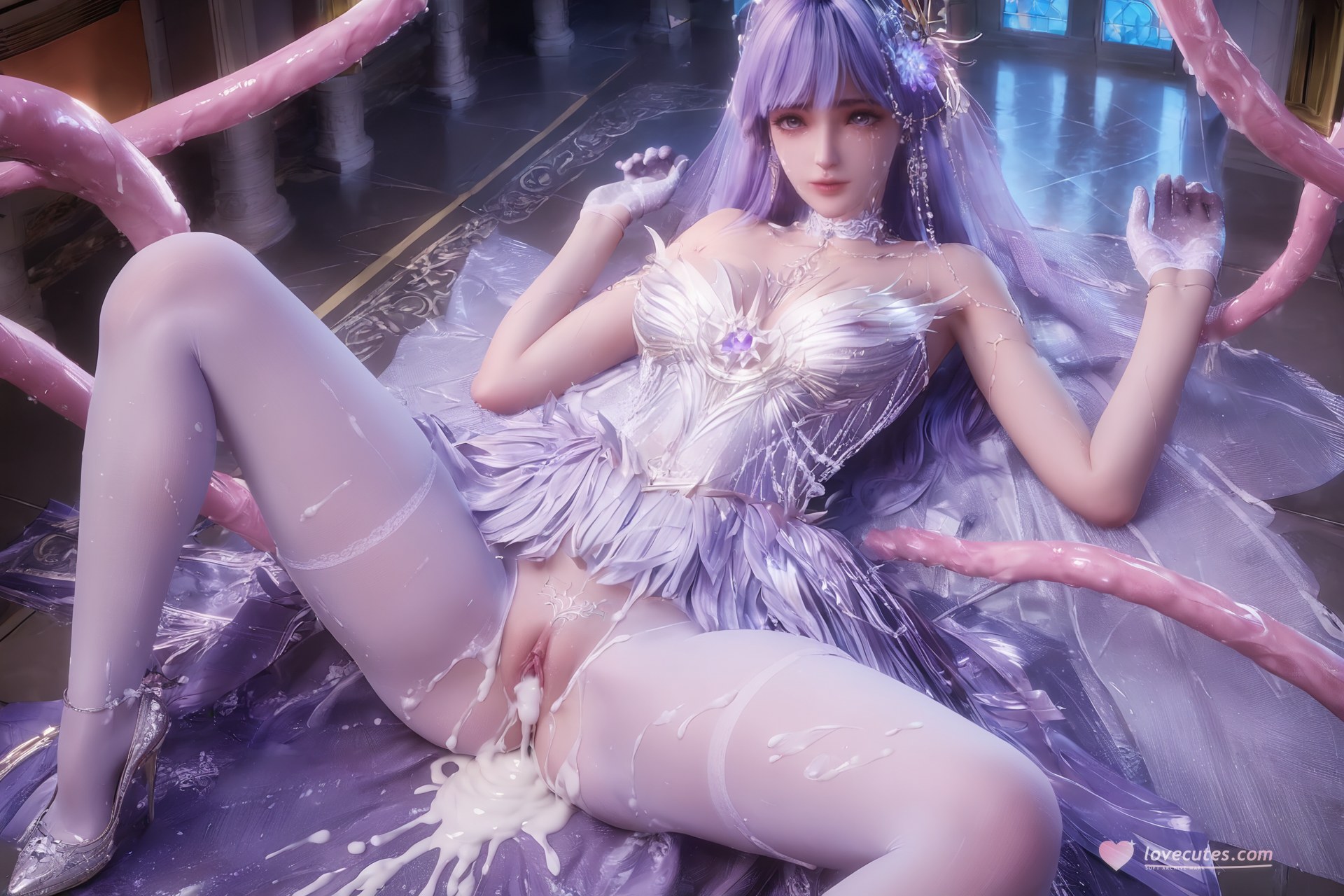 AI Porn - Throne of Seal Cai'er váy cưới tất trắng Part 1 250P