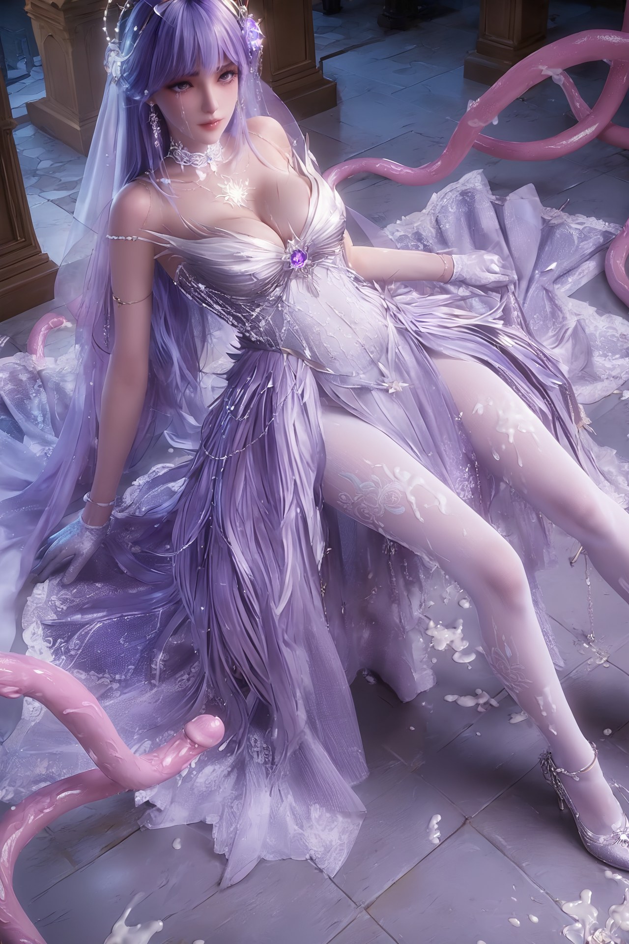AI Porn - Throne of Seal Cai'er váy cưới tất trắng Part 1 250P