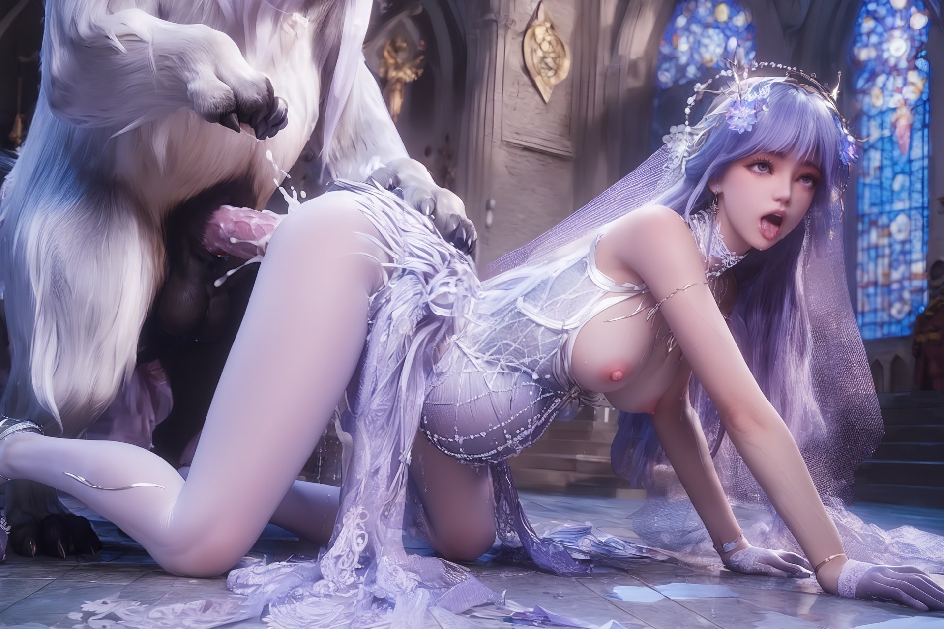 AI Porn - Throne of Seal Cai'er váy cưới tất trắng Part 1 250P