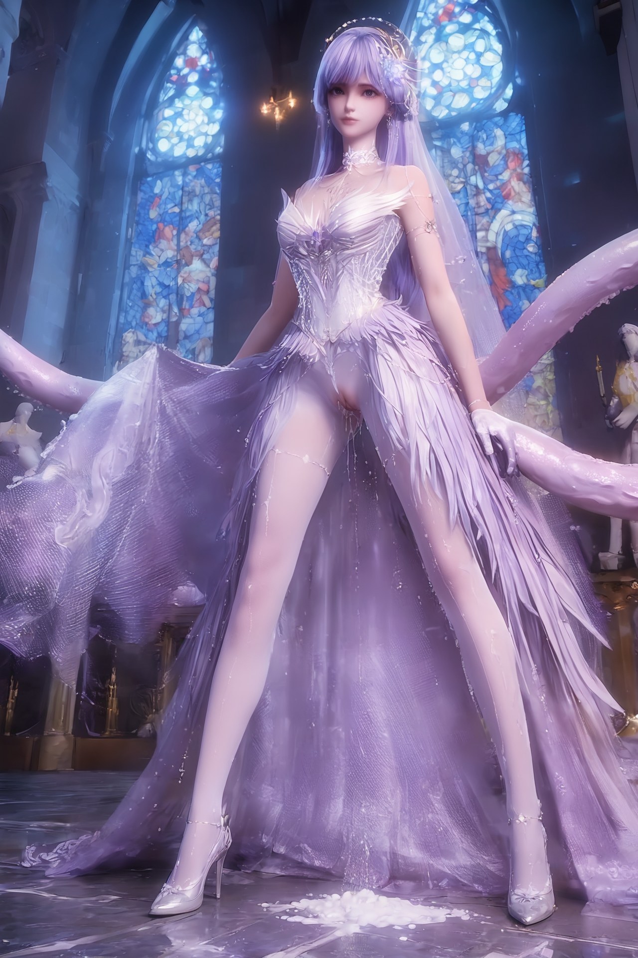 AI Porn - Throne of Seal Cai'er váy cưới tất trắng Part 2 250P
