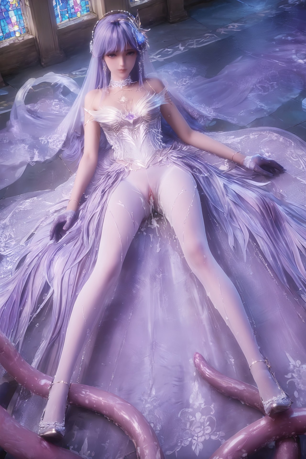 AI Porn - Throne of Seal Cai'er váy cưới tất trắng Part 2 250P