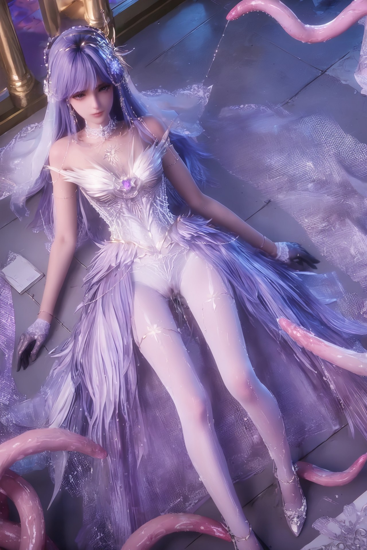 AI Porn - Throne of Seal Cai'er váy cưới tất trắng Part 2 250P