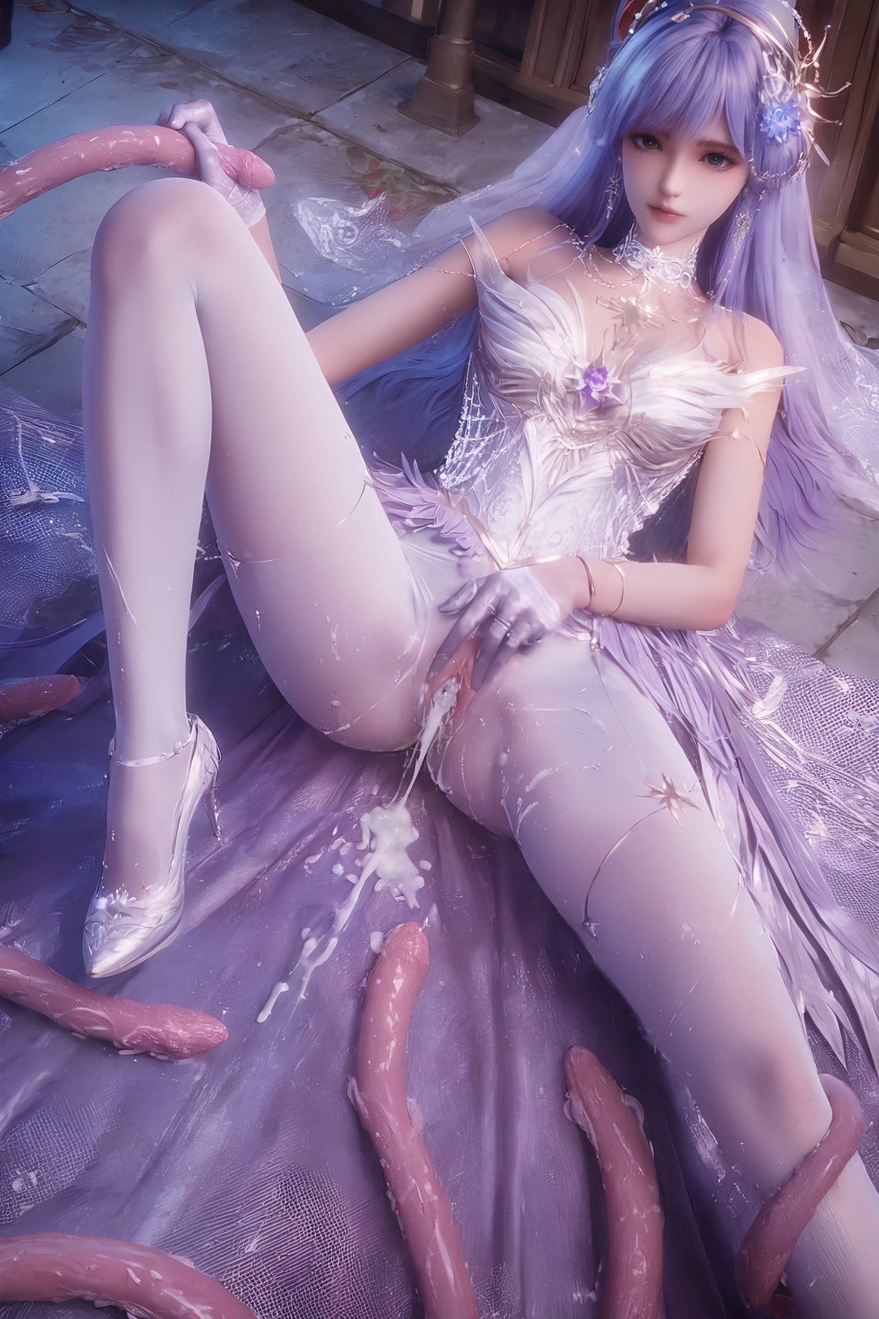 AI Porn - Throne of Seal Cai'er váy cưới tất trắng Part 2 250P