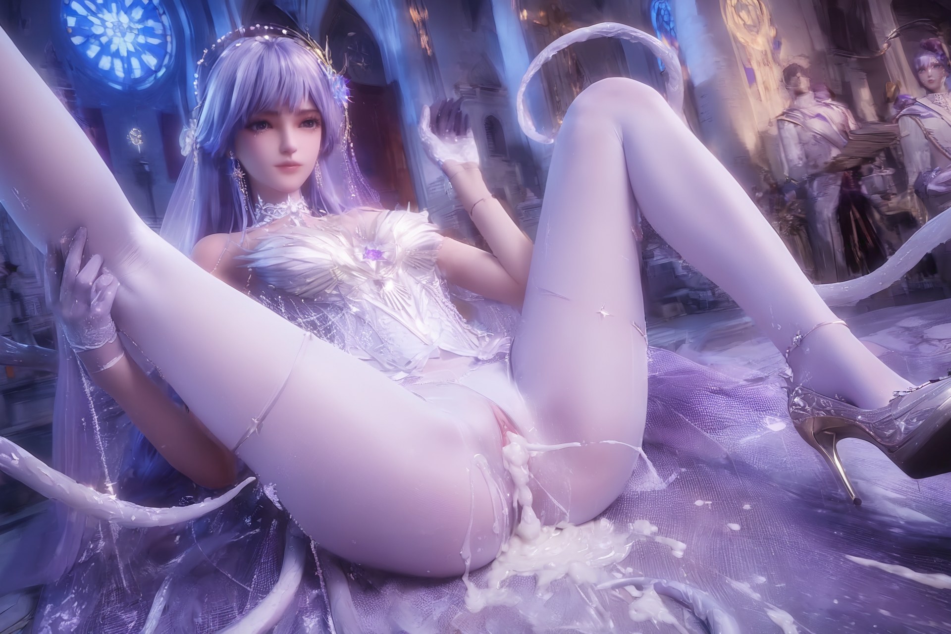 AI Porn - Throne of Seal Cai'er váy cưới tất trắng Part 2 250P