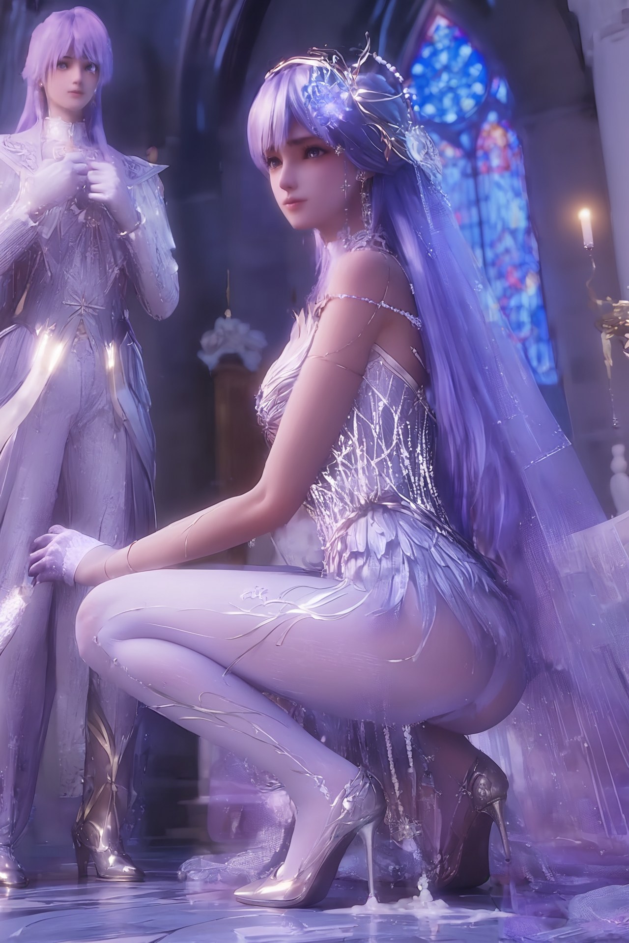 AI Porn - Throne of Seal Cai'er váy cưới tất trắng Part 2 250P