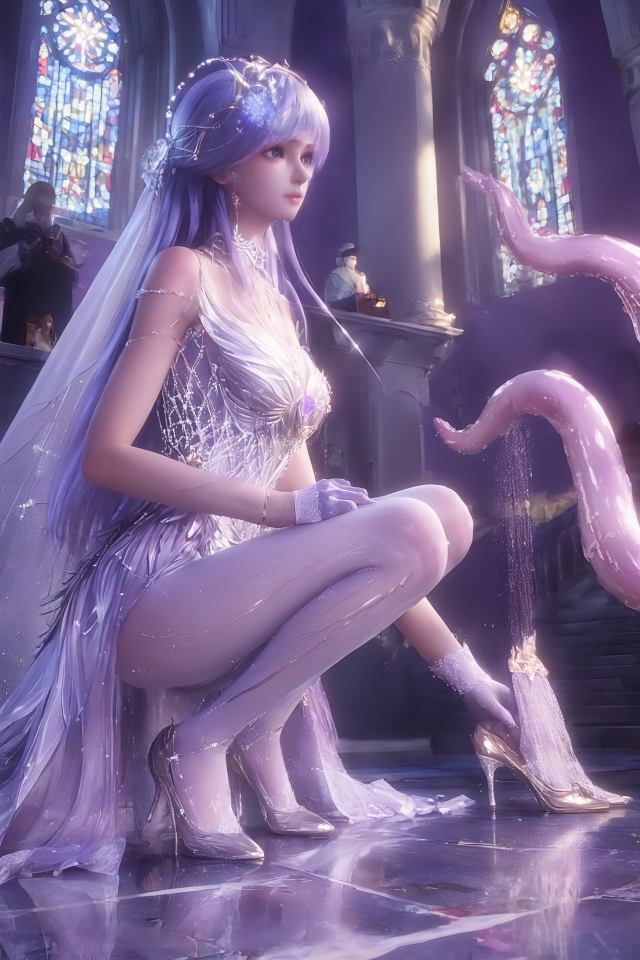 AI Porn - Throne of Seal Cai'er váy cưới tất trắng Part 2 250P