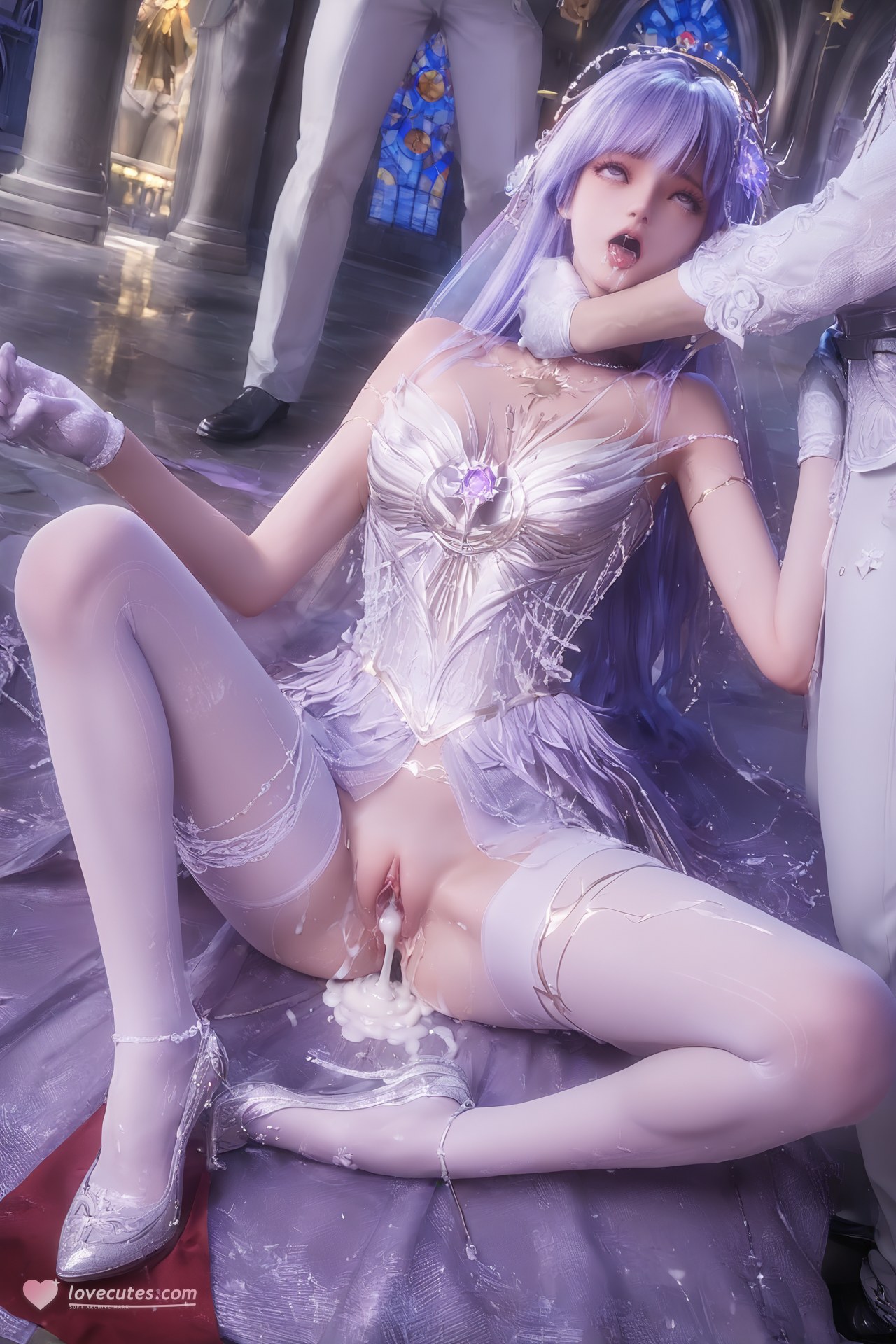 AI Porn - Throne of Seal Cai'er váy cưới tất trắng Part 2 250P