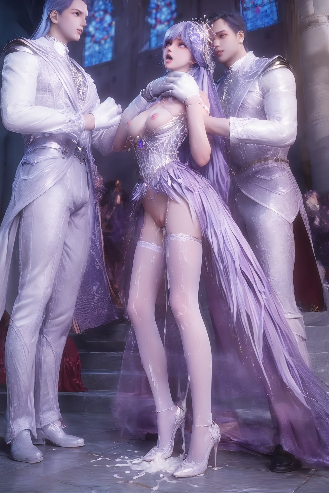 AI Porn - Throne of Seal Cai'er váy cưới tất trắng Part 2 250P