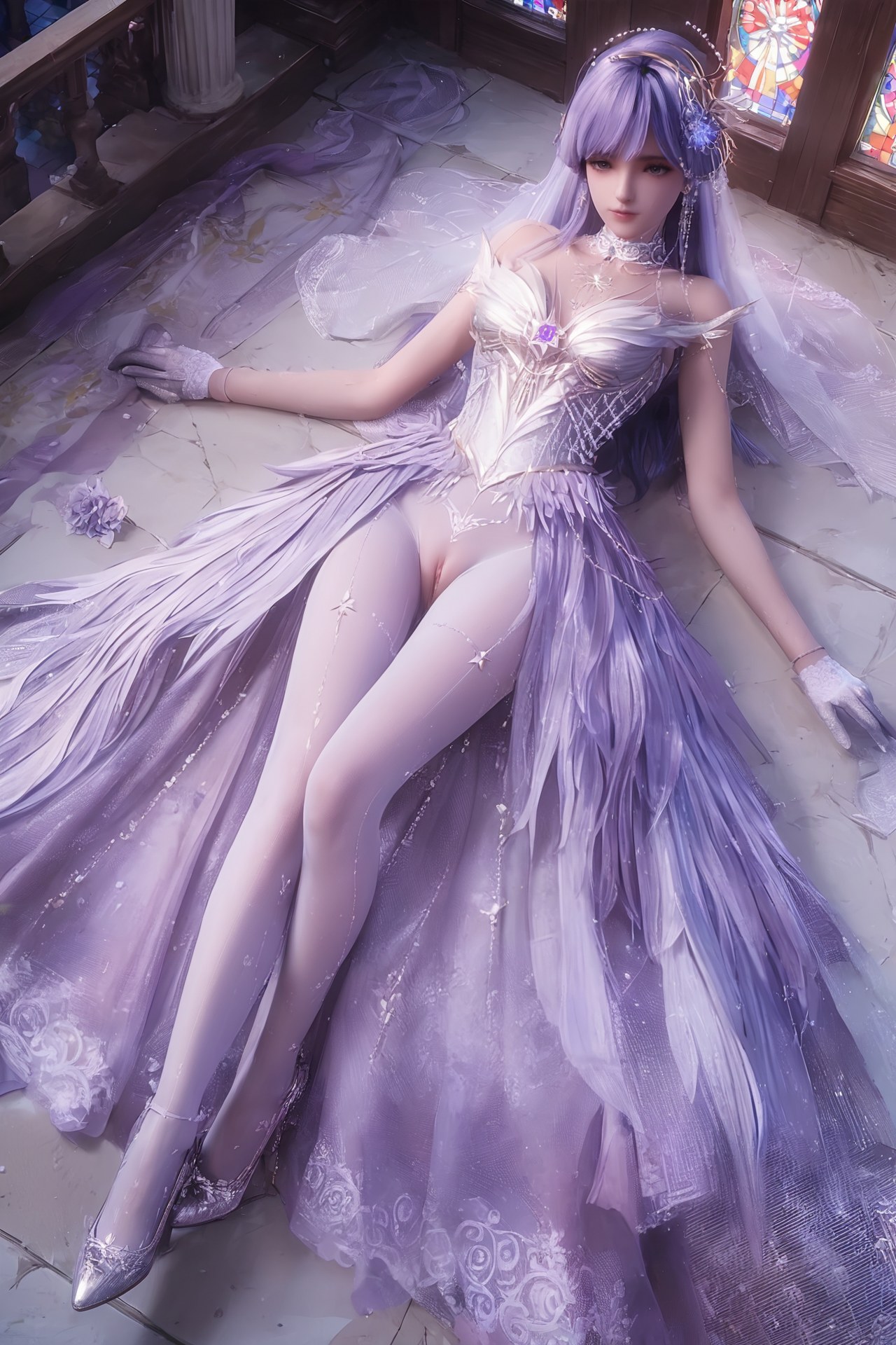 AI Porn - Throne of Seal Cai'er váy cưới tất trắng Part 2 250P